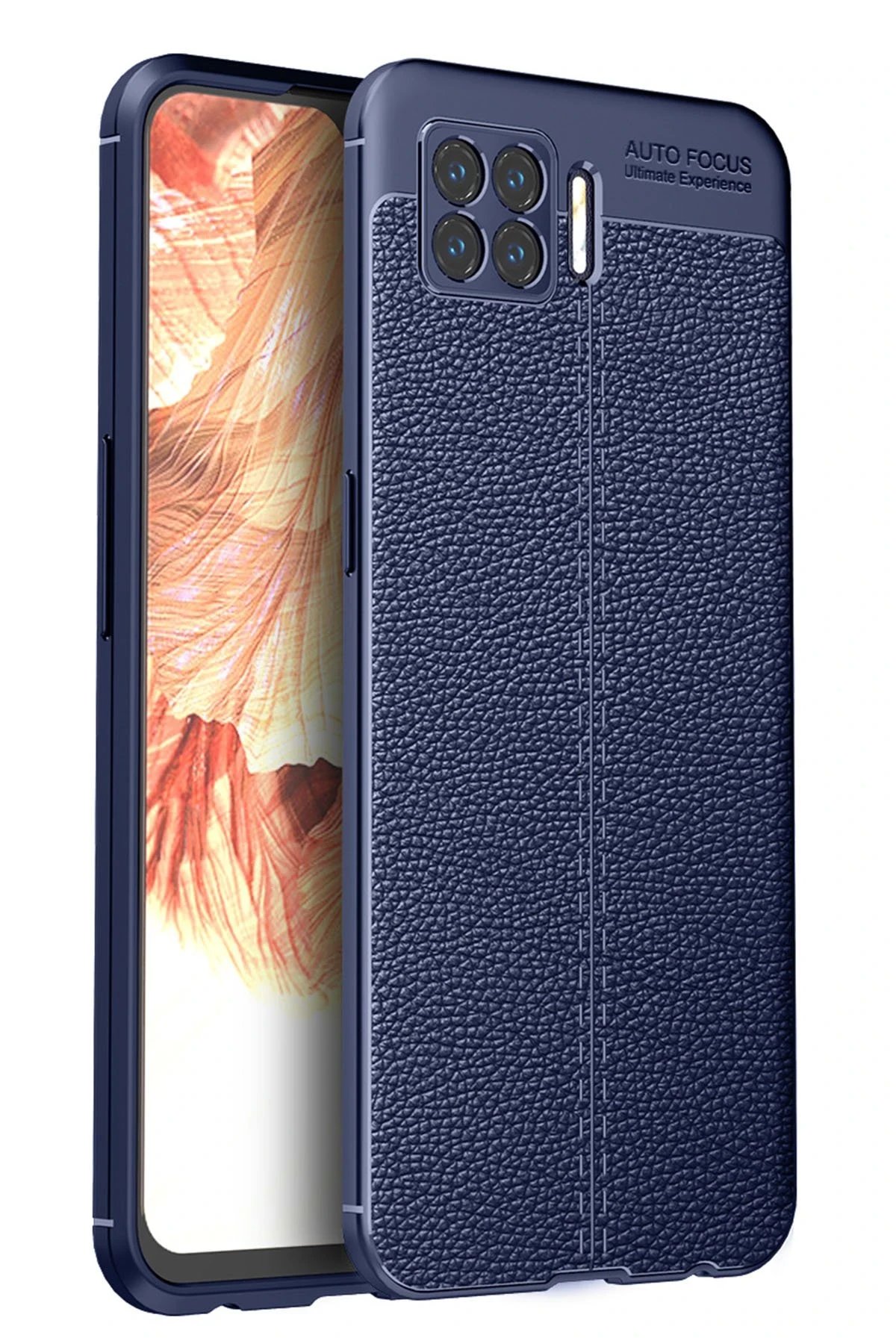 Oppo A73 Kılıf Auto Focus Kapak - Lacivert-(5796)