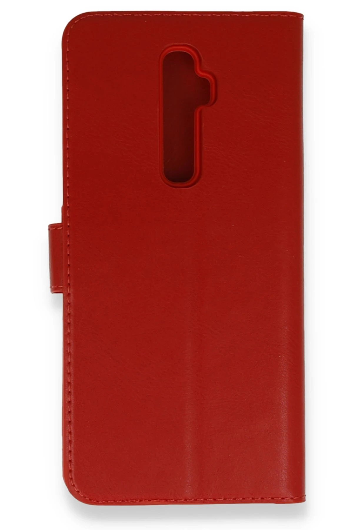 Oppo Reno 2Z Kılıf Trend S Plus Kapaklı Kılıf - Kırmızı-(5796)