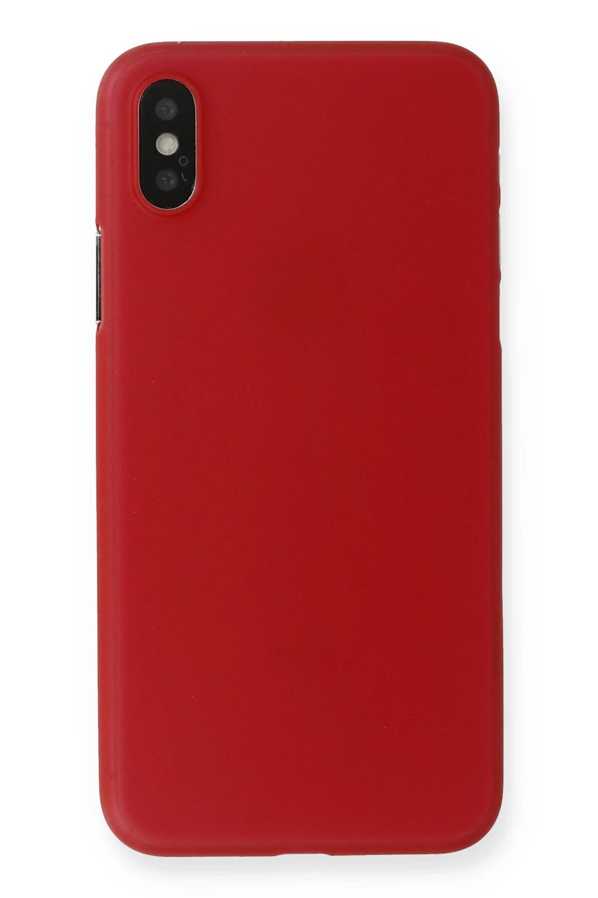iPhone XS Max Kılıf PP Ultra İnce Kapak - Kırmızı-(5796)