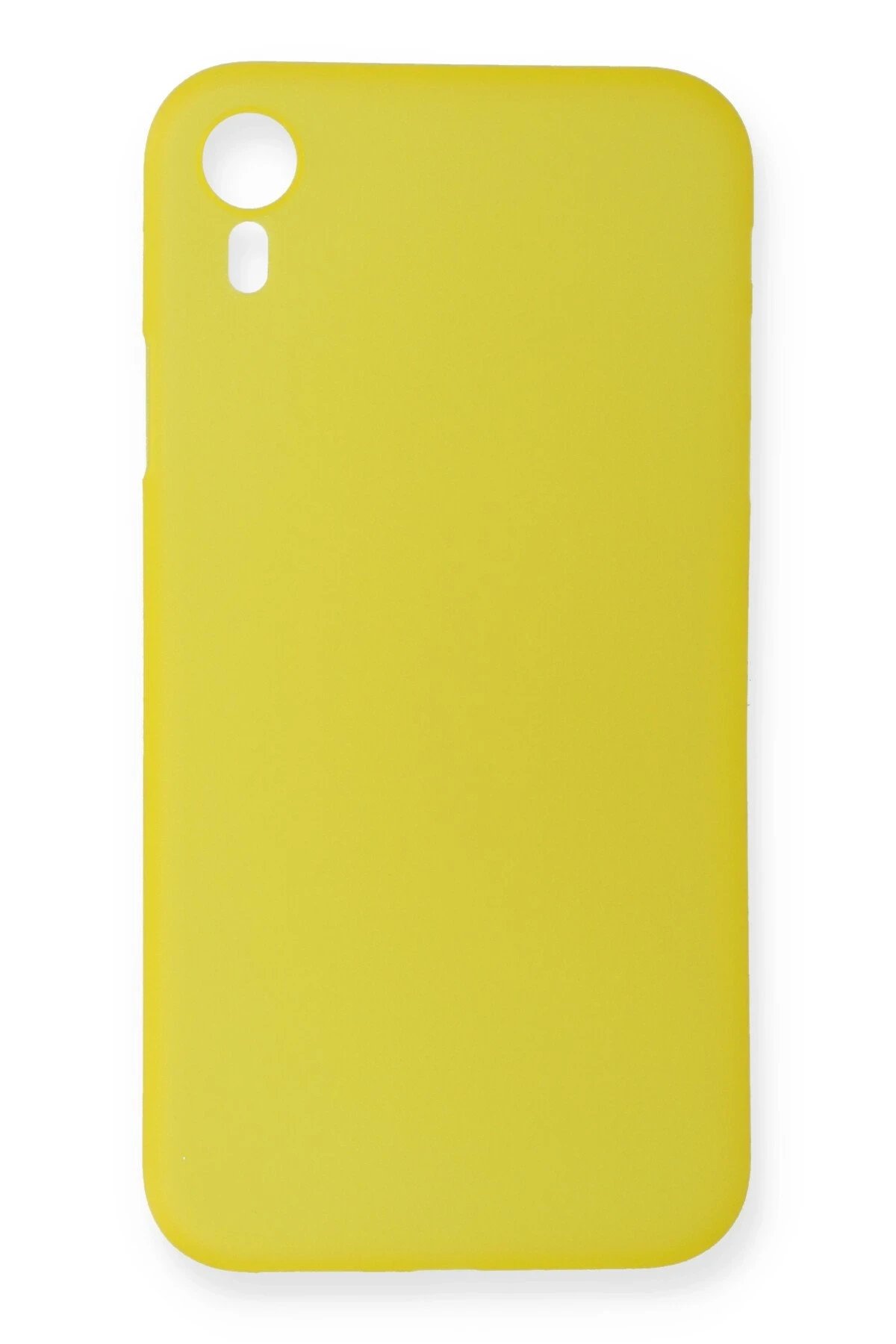 iPhone XR Kılıf PP Ultra İnce Kapak - Sarı-(5796)