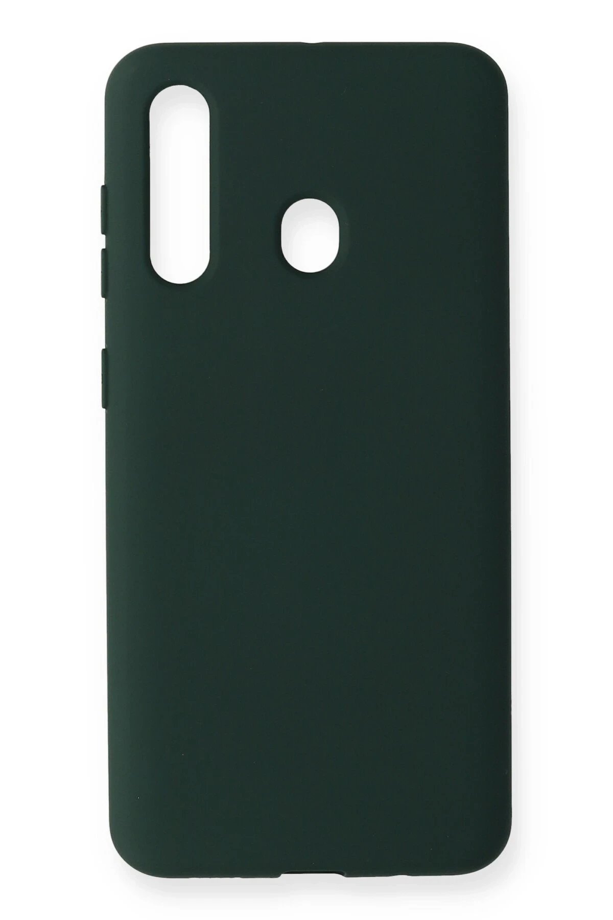 Samsung Galaxy M40 Kılıf Nano içi Kadife Silikon - Koyu Yeşil-(5796)