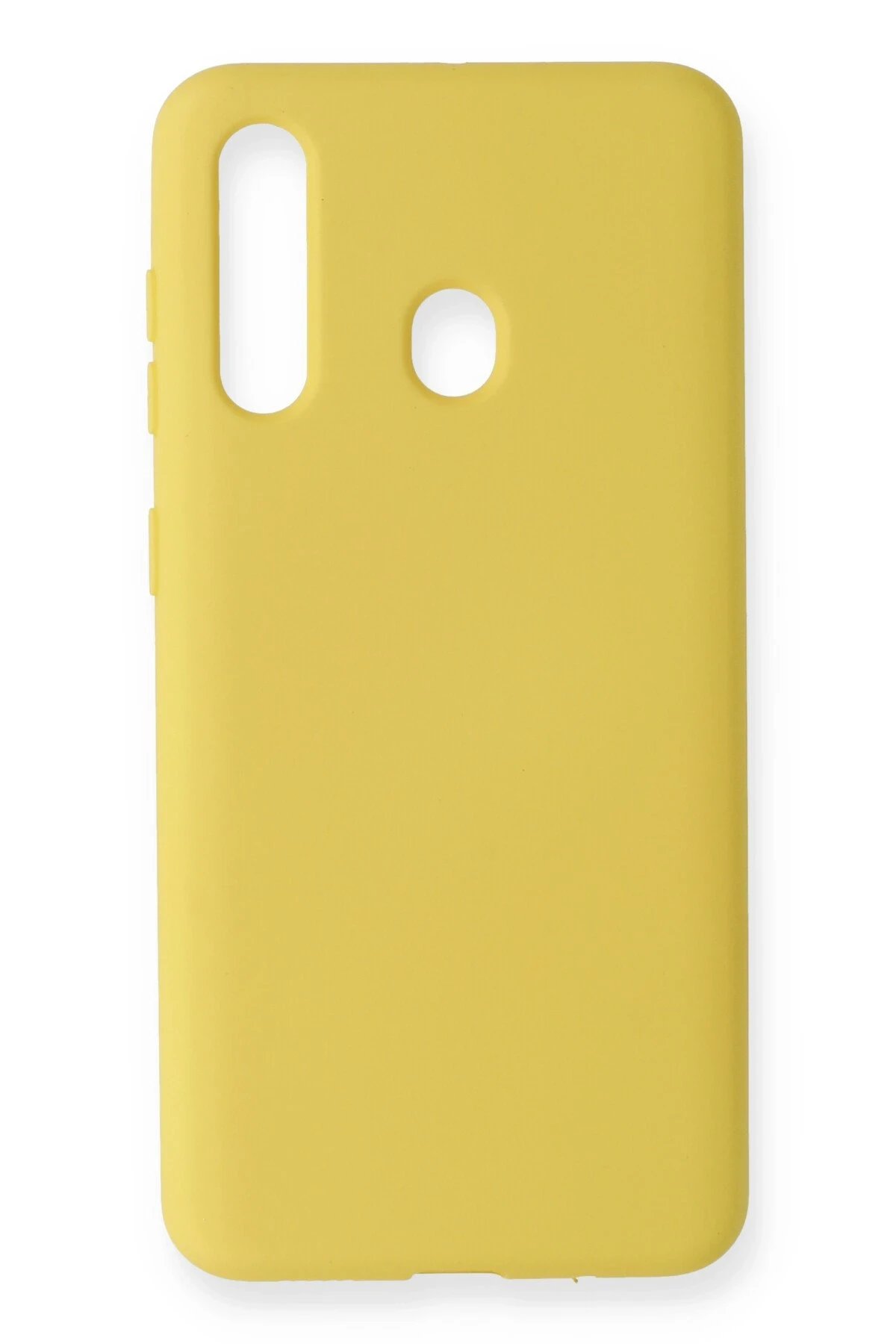 Samsung Galaxy M40 Kılıf Nano içi Kadife Silikon - Sarı-(5796)