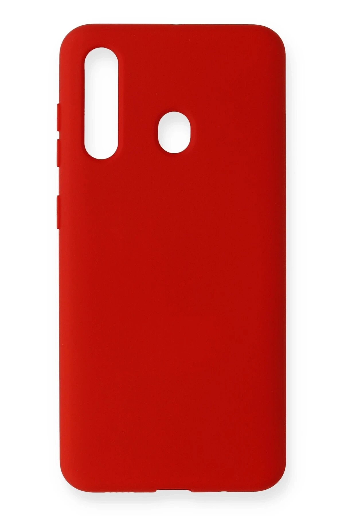 Samsung Galaxy M40 Kılıf Nano içi Kadife Silikon - Kırmızı-(5796)