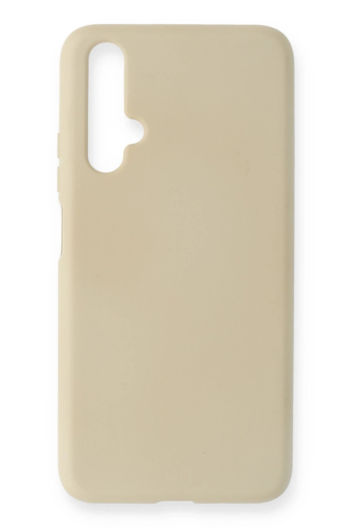 Huawei Honor 20 Kılıf Nano içi Kadife Silikon - Kemik-(5796)