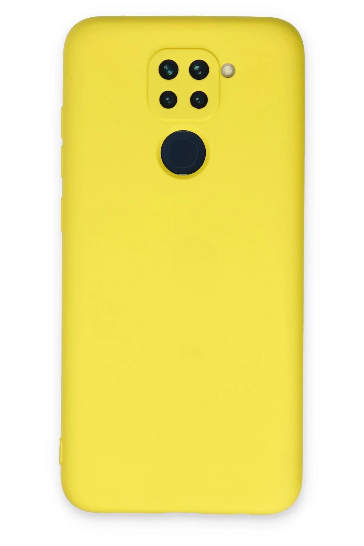 Xiaomi Redmi Note 9 Kılıf Nano içi Kadife Silikon - Sarı-(5796)