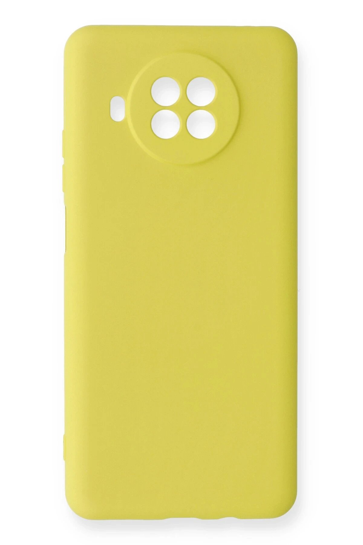Xiaomi Mi 10T Lite Kılıf Nano içi Kadife Silikon - Sarı-(5796)