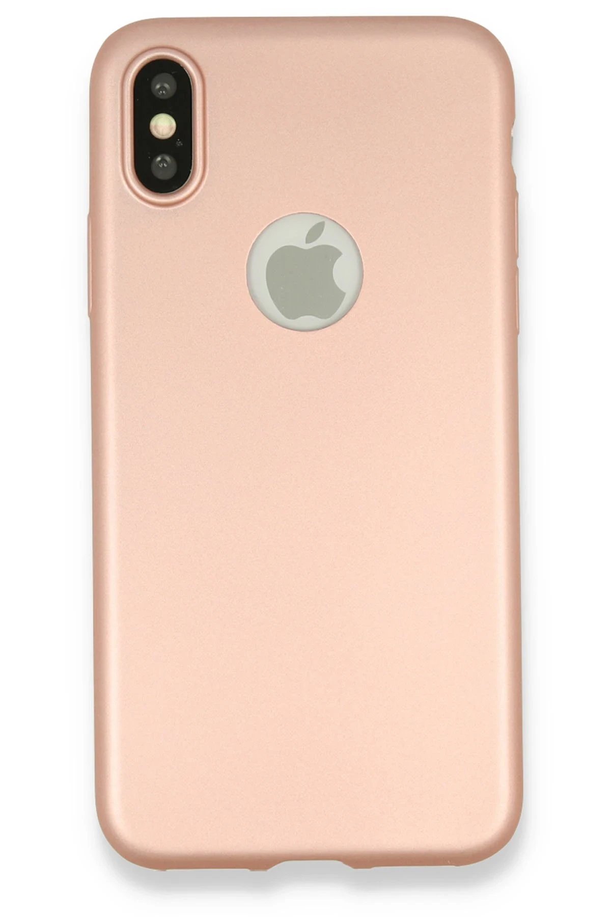 iPhone X Kılıf First Silikon - Rose Gold-(5796)