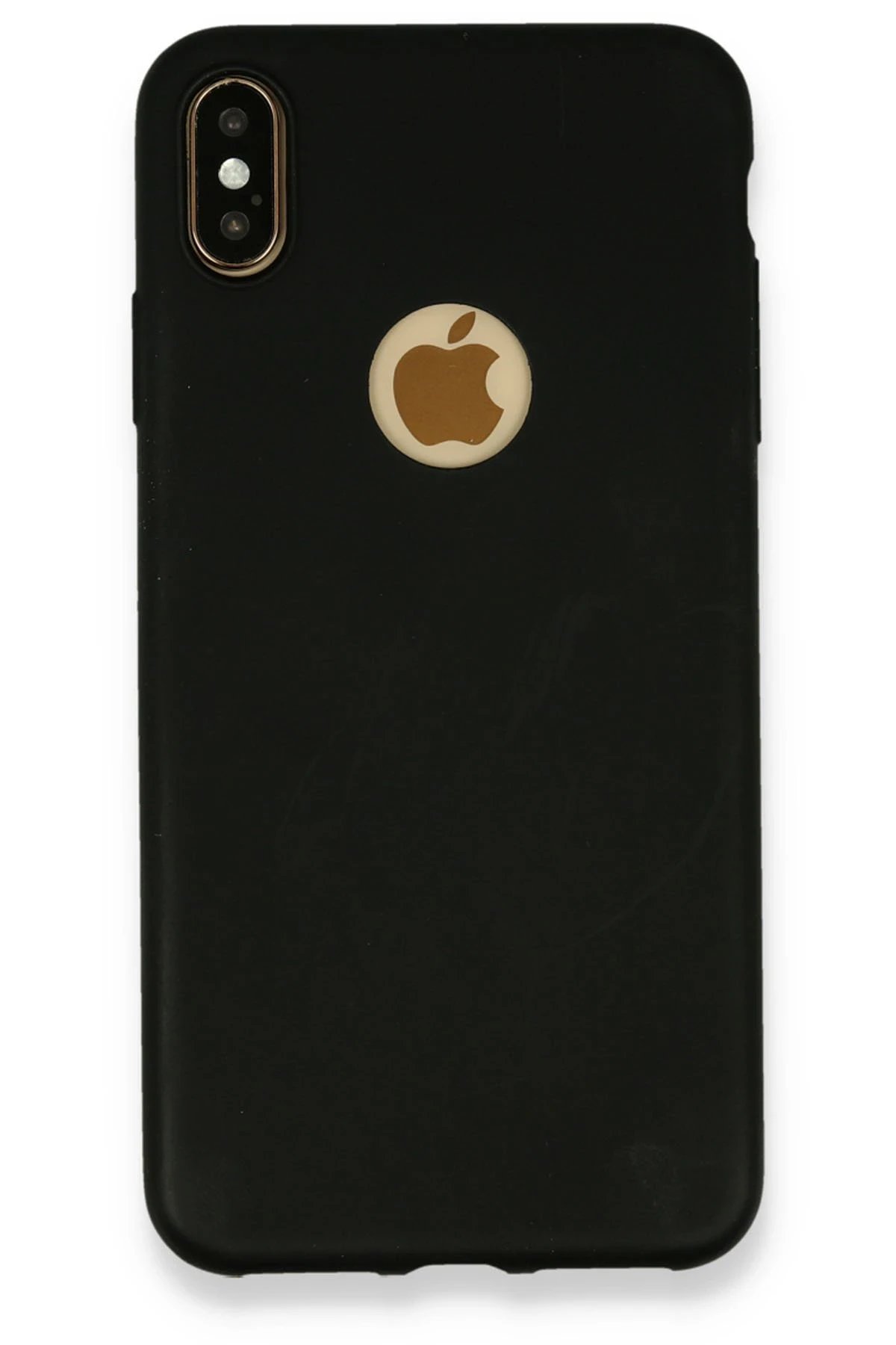 iPhone XS Max Kılıf First Silikon - Siyah-(5796)