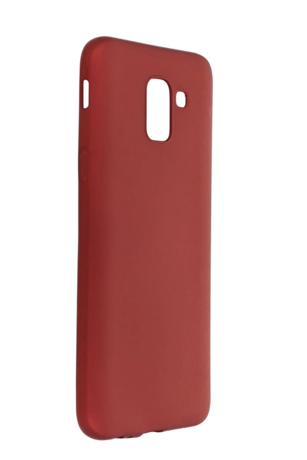 Samsung Galaxy J6 Kılıf First Silikon - Bordo-(5796)