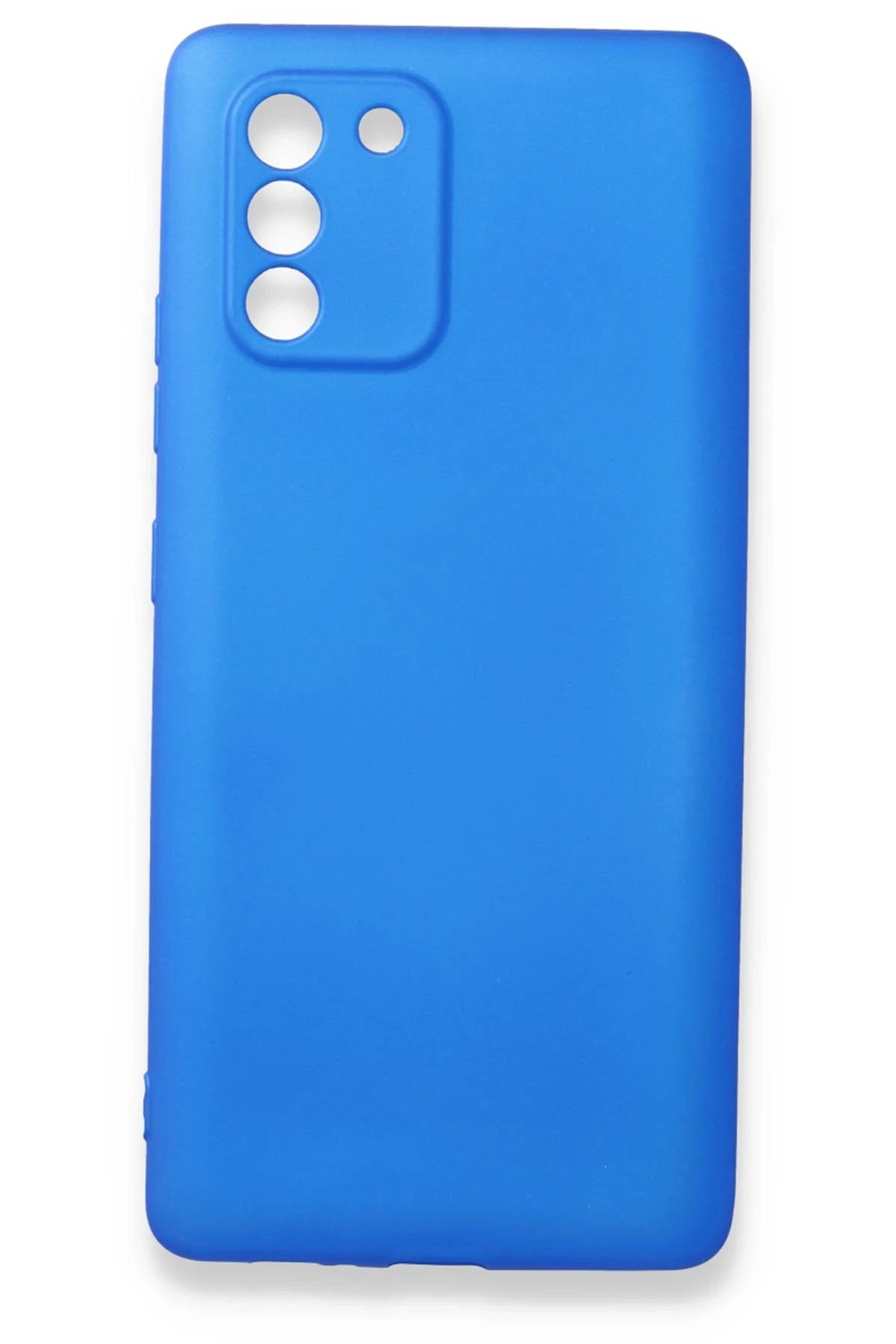 Samsung Galaxy A91 / S10 Lite Kılıf First Silikon - Mavi-(5796)