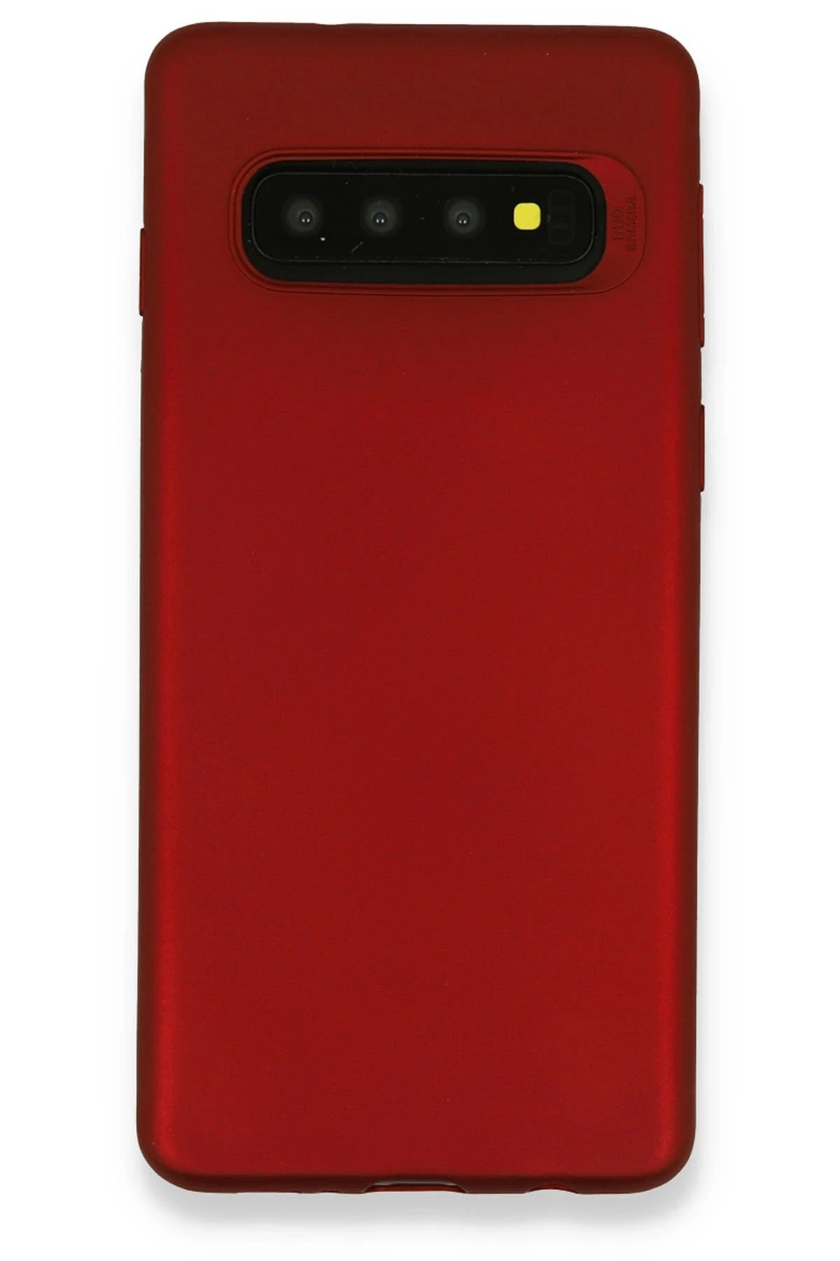 Samsung Galaxy S10 Plus Kılıf First Silikon - Bordo-(5796)