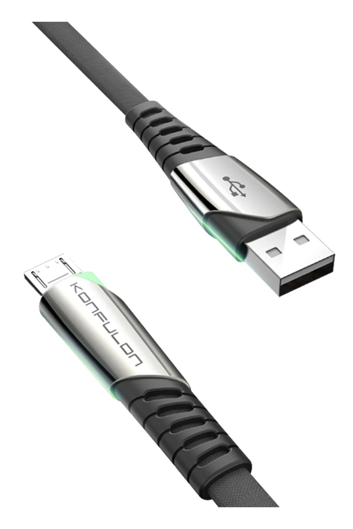 DC16 Micro USB Kablo 1M 2.4A - Siyah-(5796)