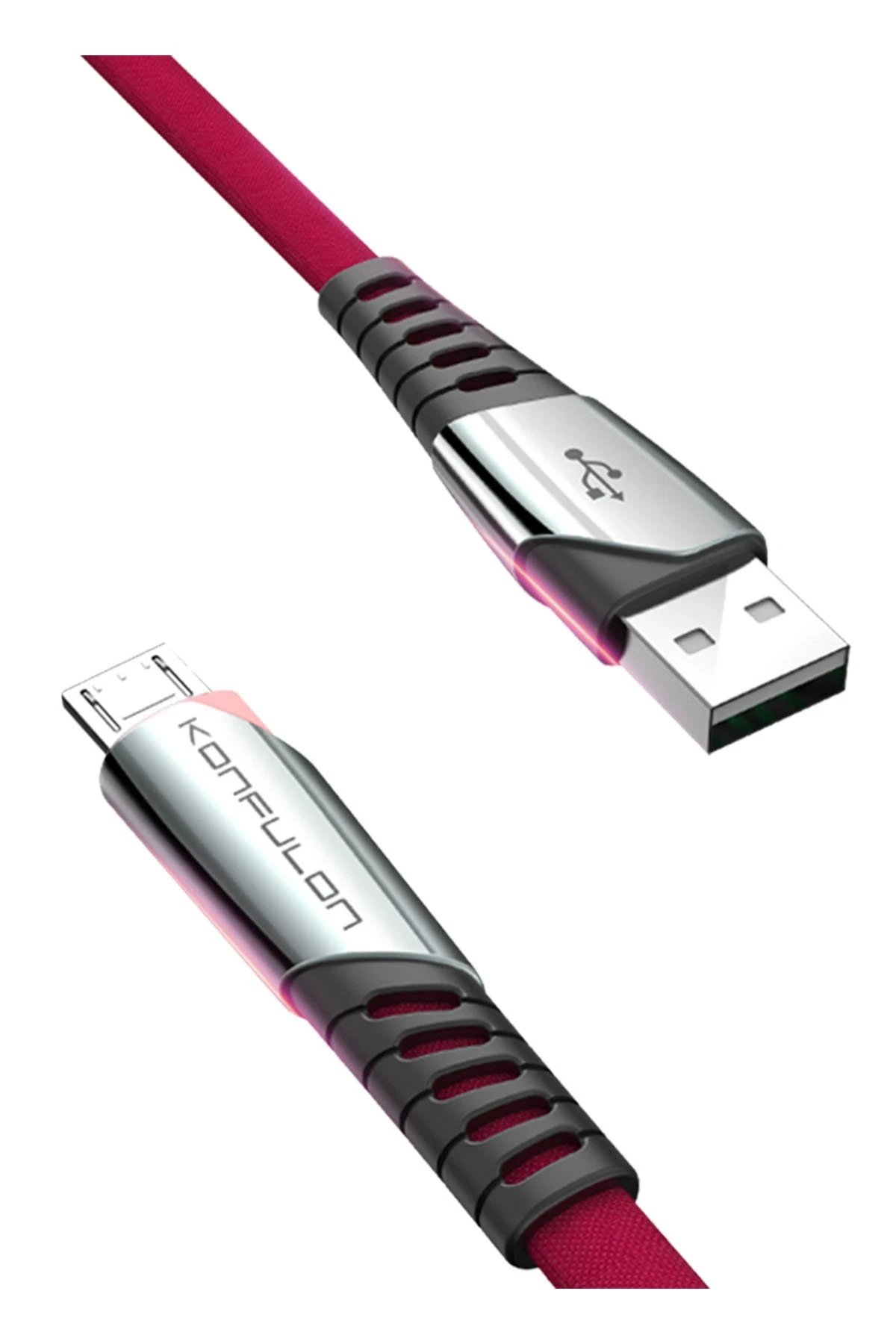 DC16 Micro USB Kablo 1M 2.4A - Kırmızı-(5796)