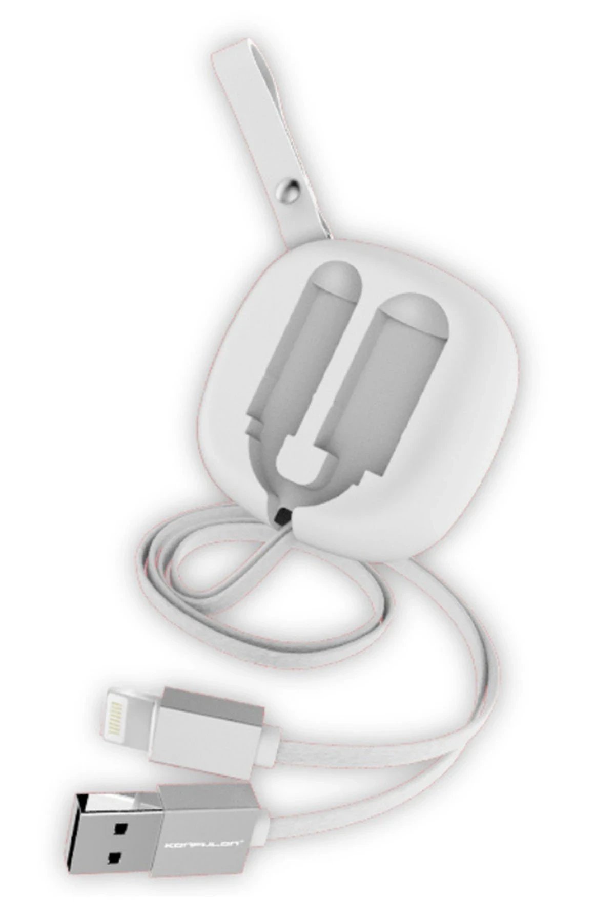 S80 Lightning Kablo iphone Uyumlu 20cm-1M 2A - Beyaz-(5796)