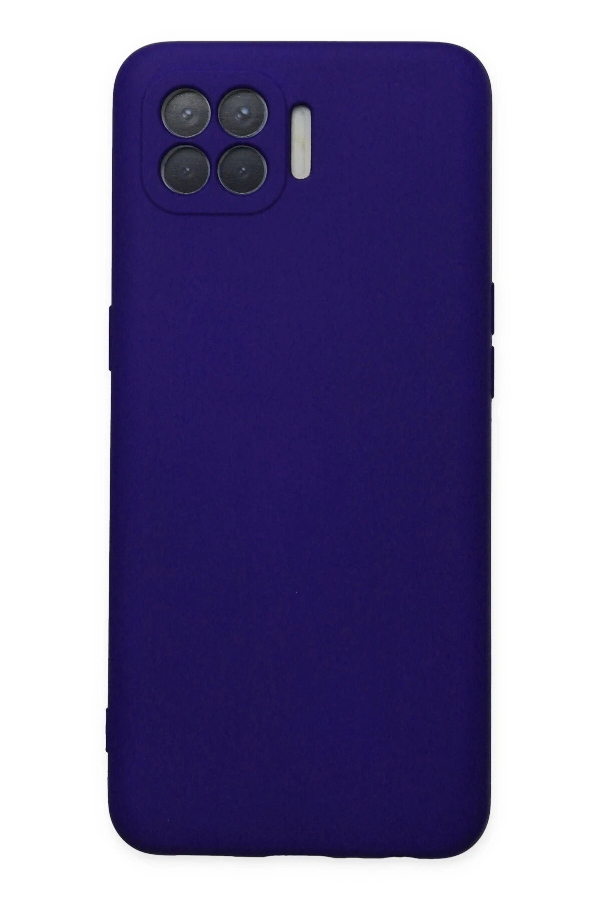 Oppo Reno 4 Lite Kılıf Nano içi Kadife Silikon - Mor-(5796)