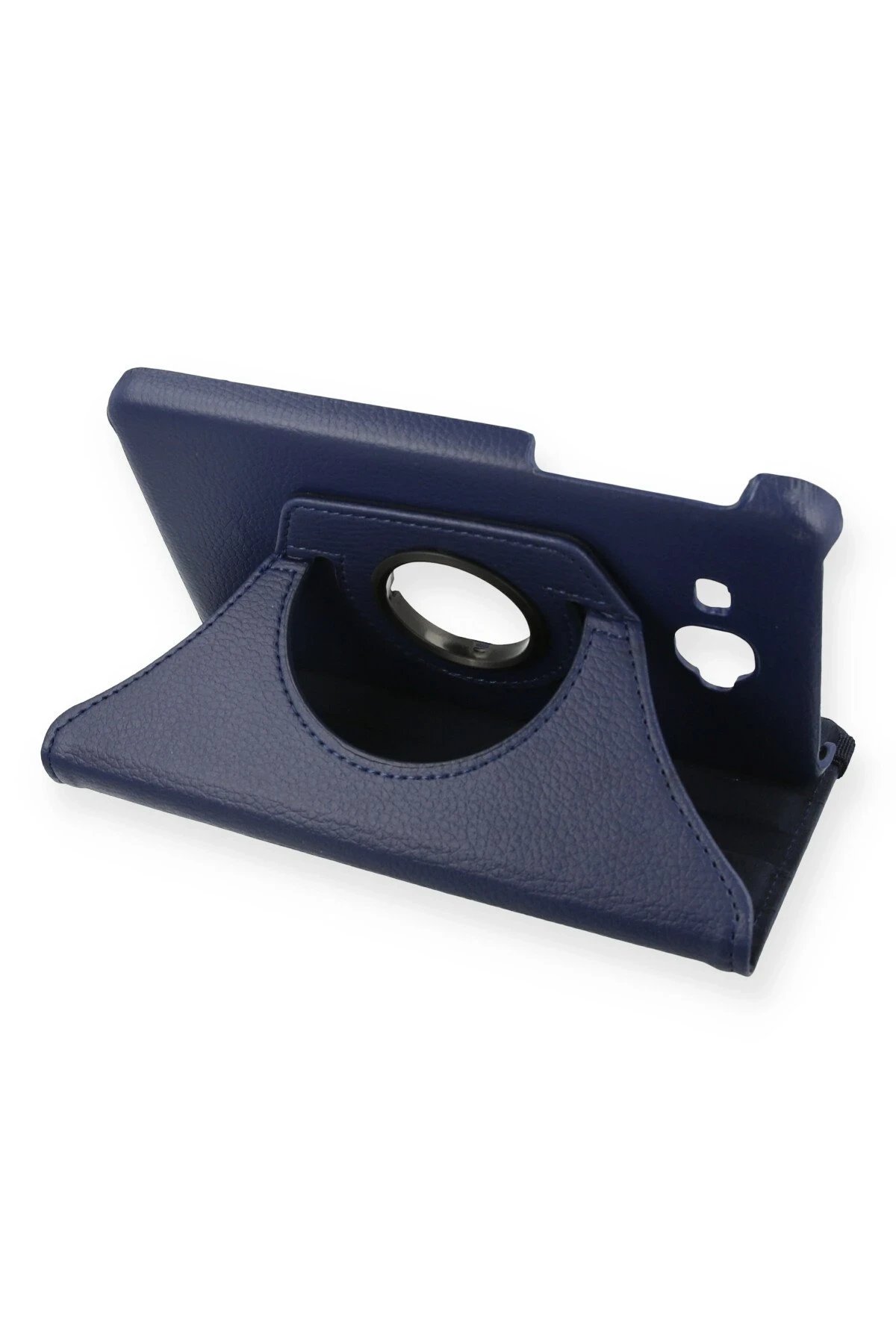 Samsung Galaxy T280 Tab A 7 Kılıf 360 Tablet Deri Kılıf - Lacivert-(5796)