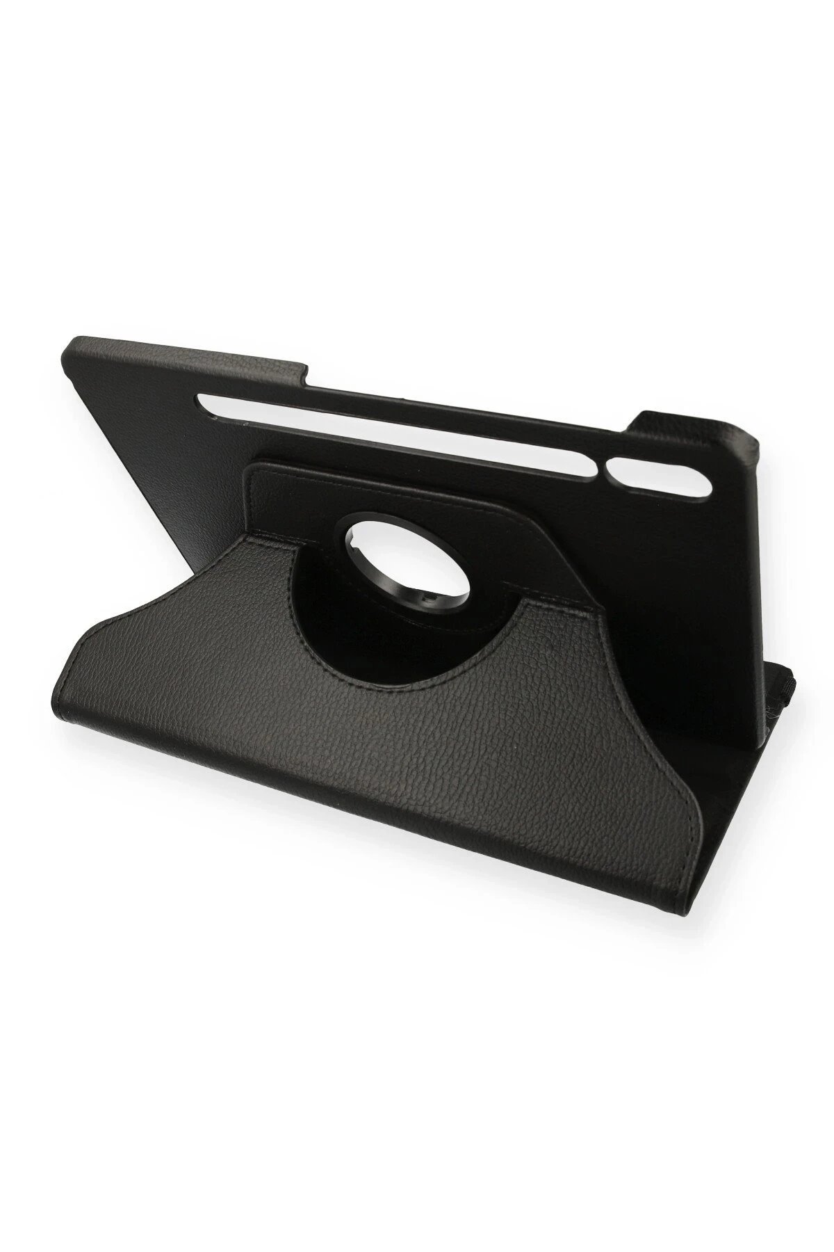 Samsung Galaxy T870 Tab S7 11 Kılıf 360 Tablet Deri Kılıf - Siyah-(5796)