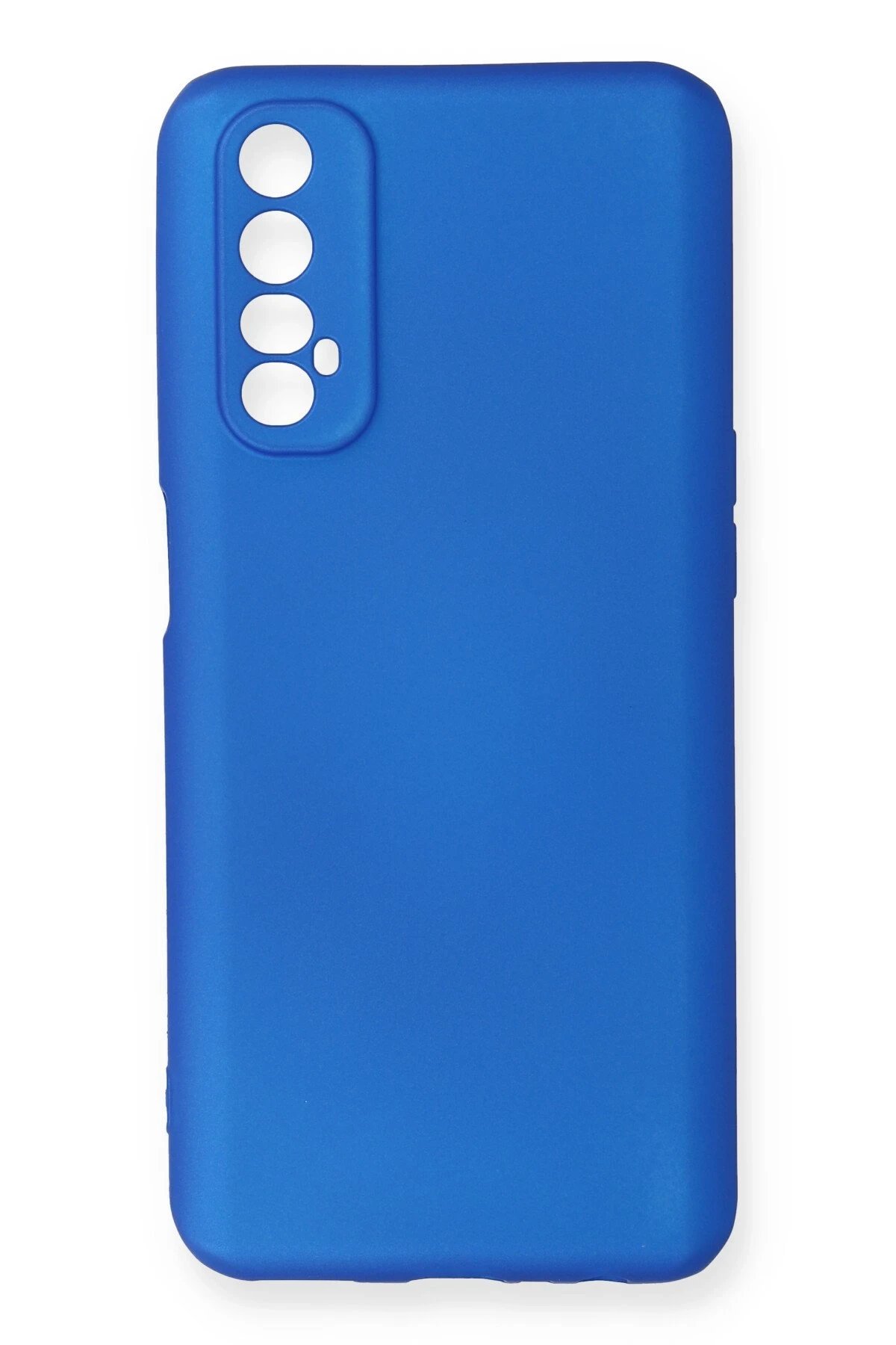 Realme 7 Kılıf First Silikon - Mavi-(5796)