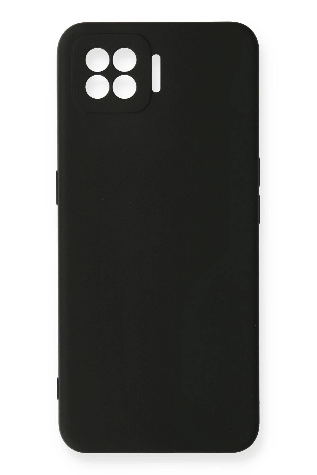 Oppo A73 Kılıf Nano içi Kadife Silikon - Siyah-(5796)