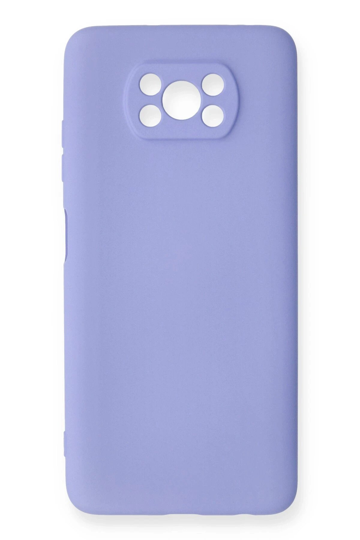 Xiaomi Pocophone X3 Kılıf Nano içi Kadife Silikon - Lila-(5796)