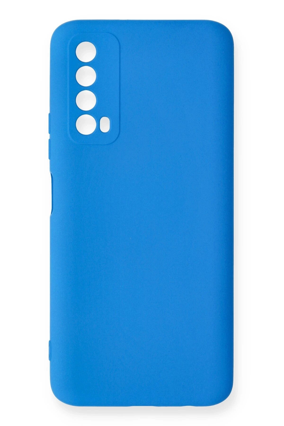 Huawei P Smart 2021 Kılıf Nano içi Kadife Silikon - Mavi-(5796)