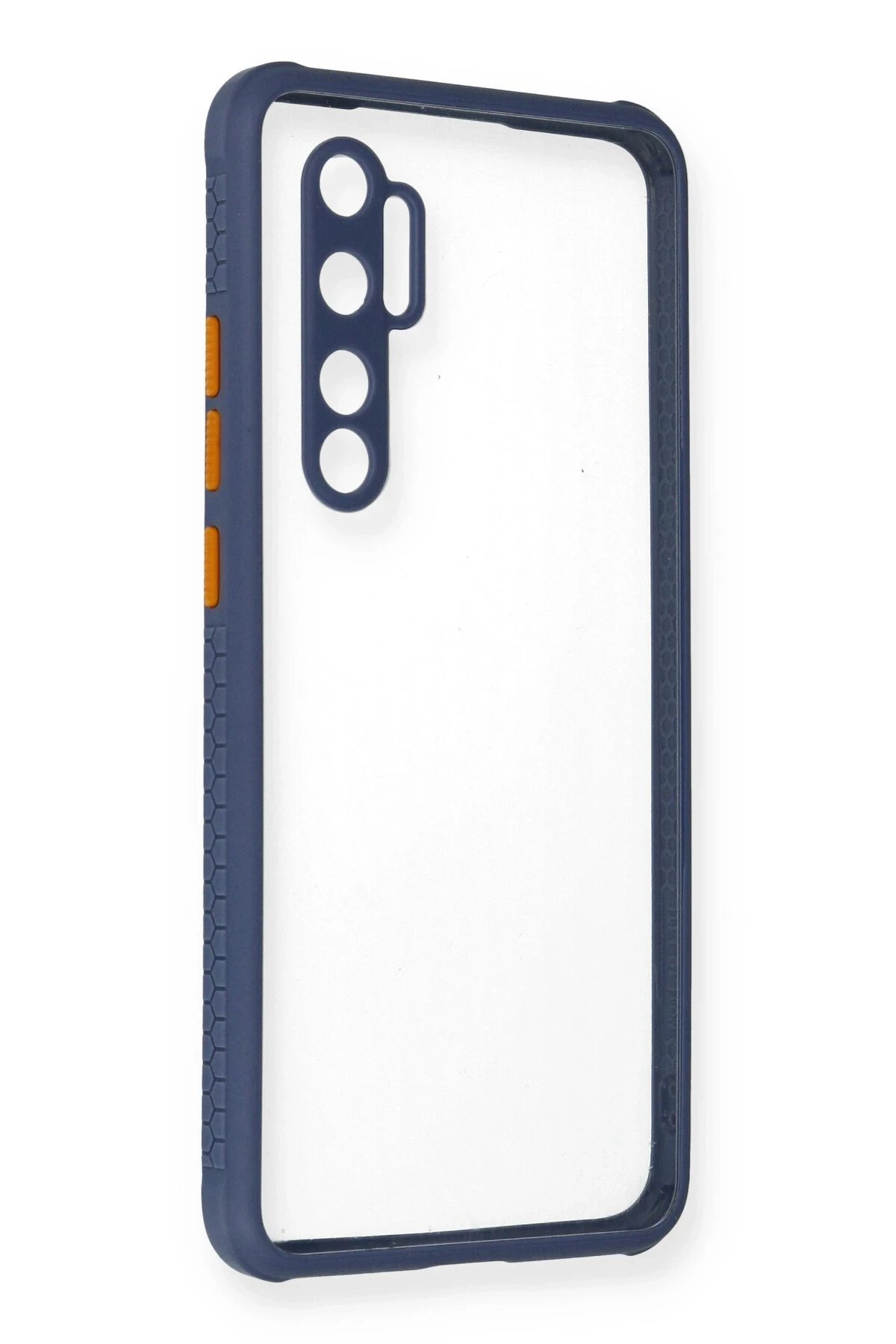 Xiaomi Mi Note 10 Lite Kılıf Miami Şeffaf Silikon - Gri-(5796)