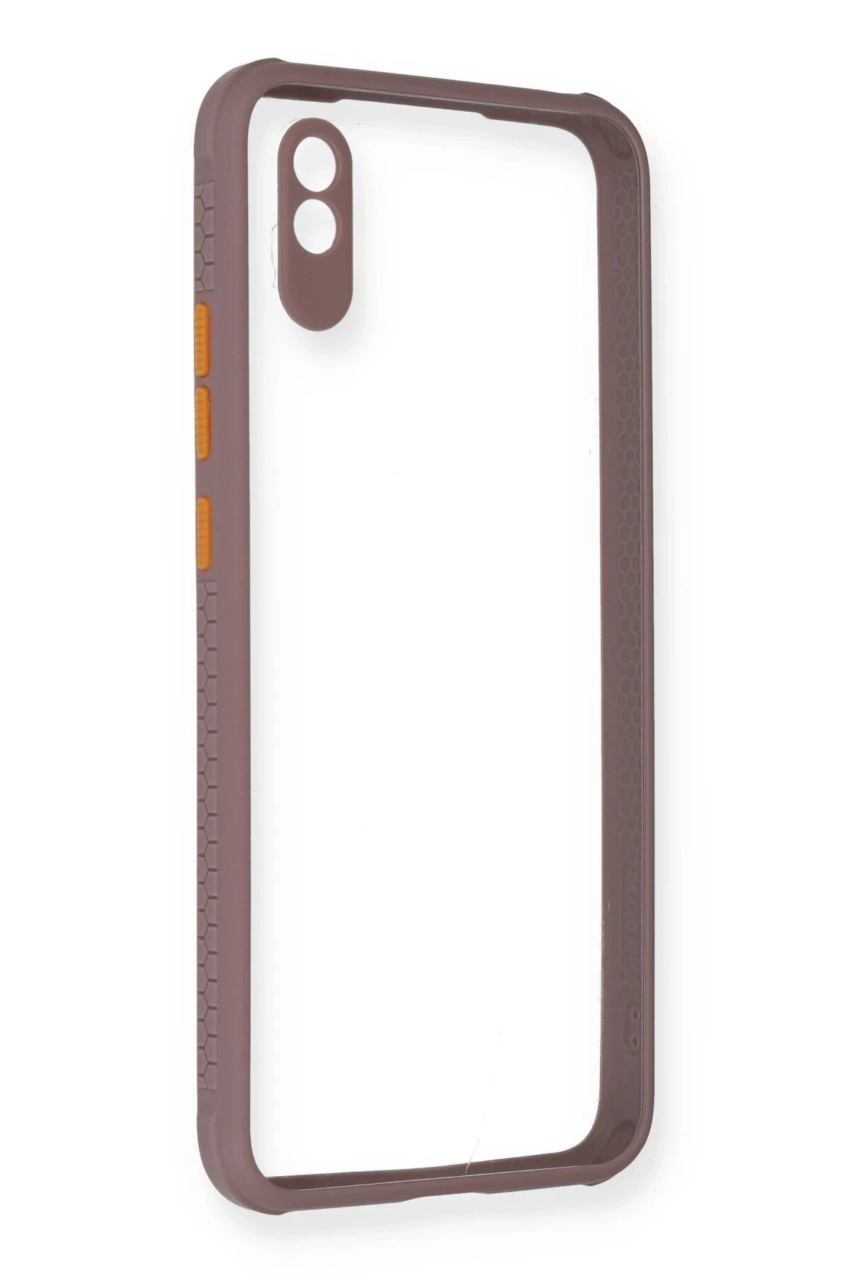 Xiaomi Redmi 9A Kılıf Miami Şeffaf Silikon - Açık Mor-(5796)