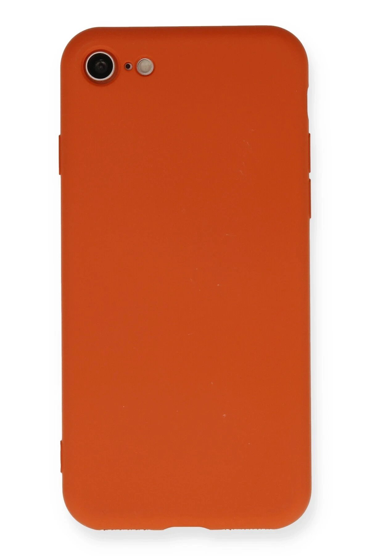 iPhone 7 Kılıf Nano içi Kadife Silikon - Kırmızı-(5796)