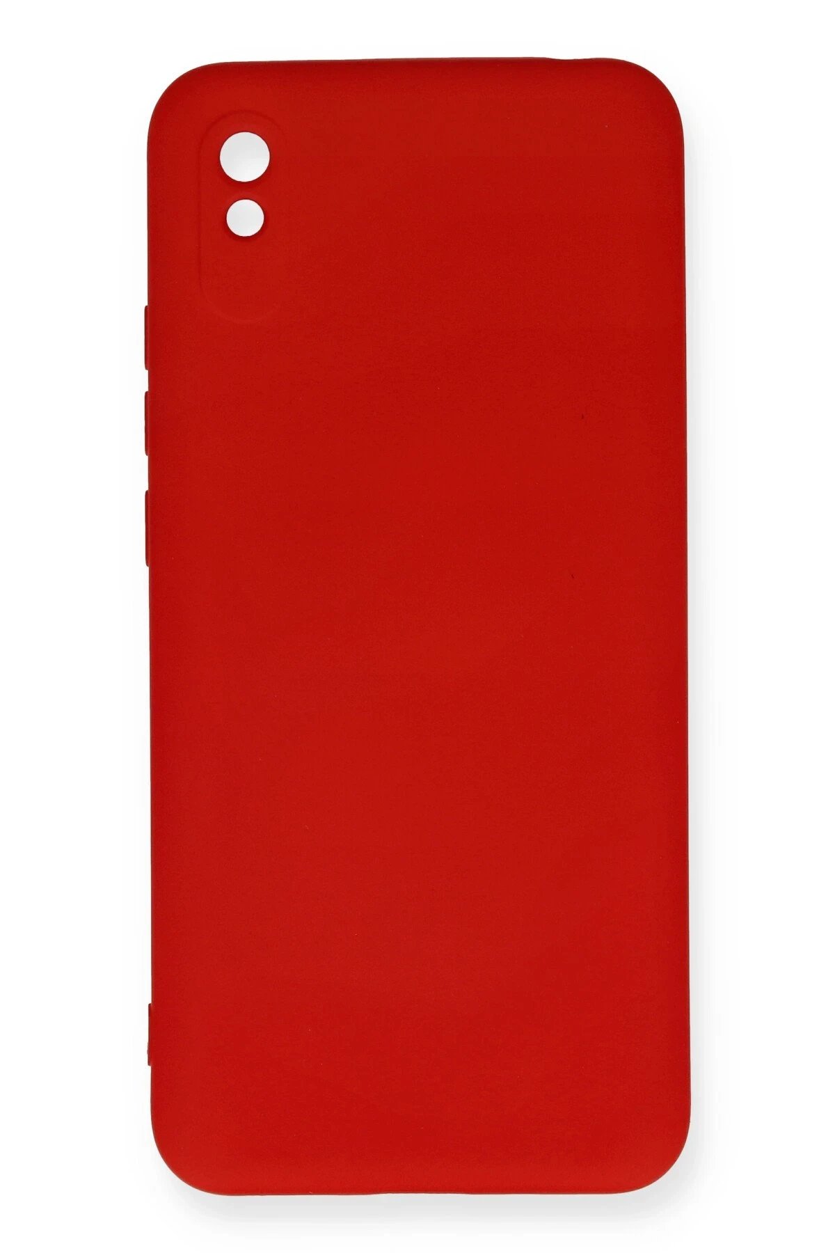 Xiaomi Redmi 9A Kılıf Nano içi Kadife Silikon - Kırmızı-(5796)