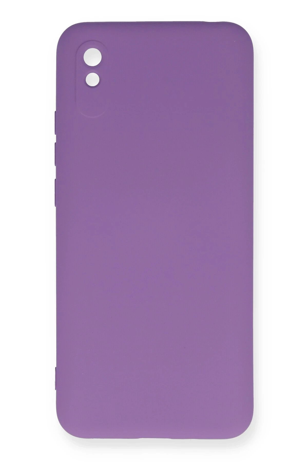 Xiaomi Redmi 9A Kılıf Nano içi Kadife Silikon - Mor-(5796)