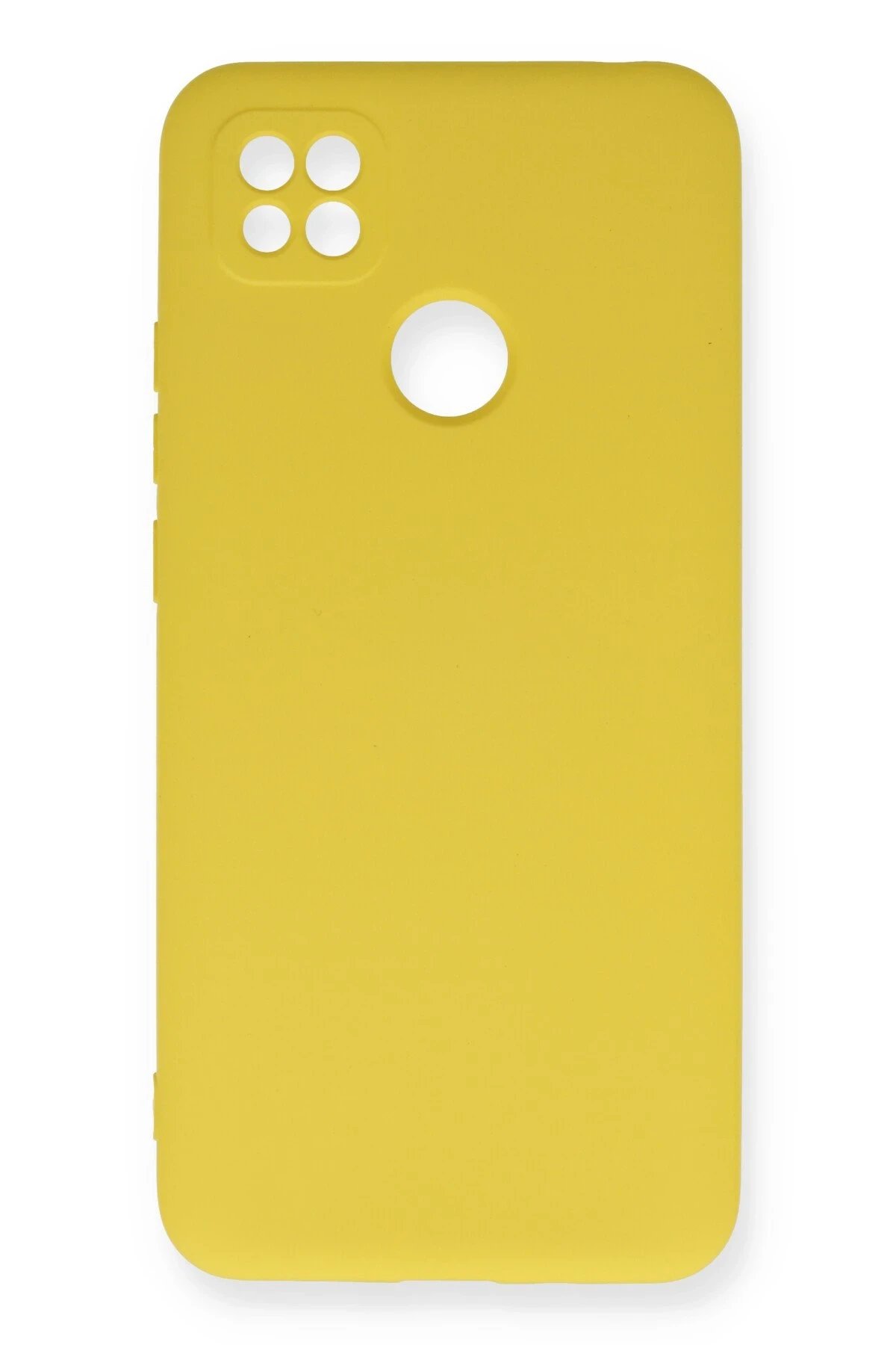 Xiaomi Redmi 9C Kılıf Nano içi Kadife Silikon - Sarı-(5796)