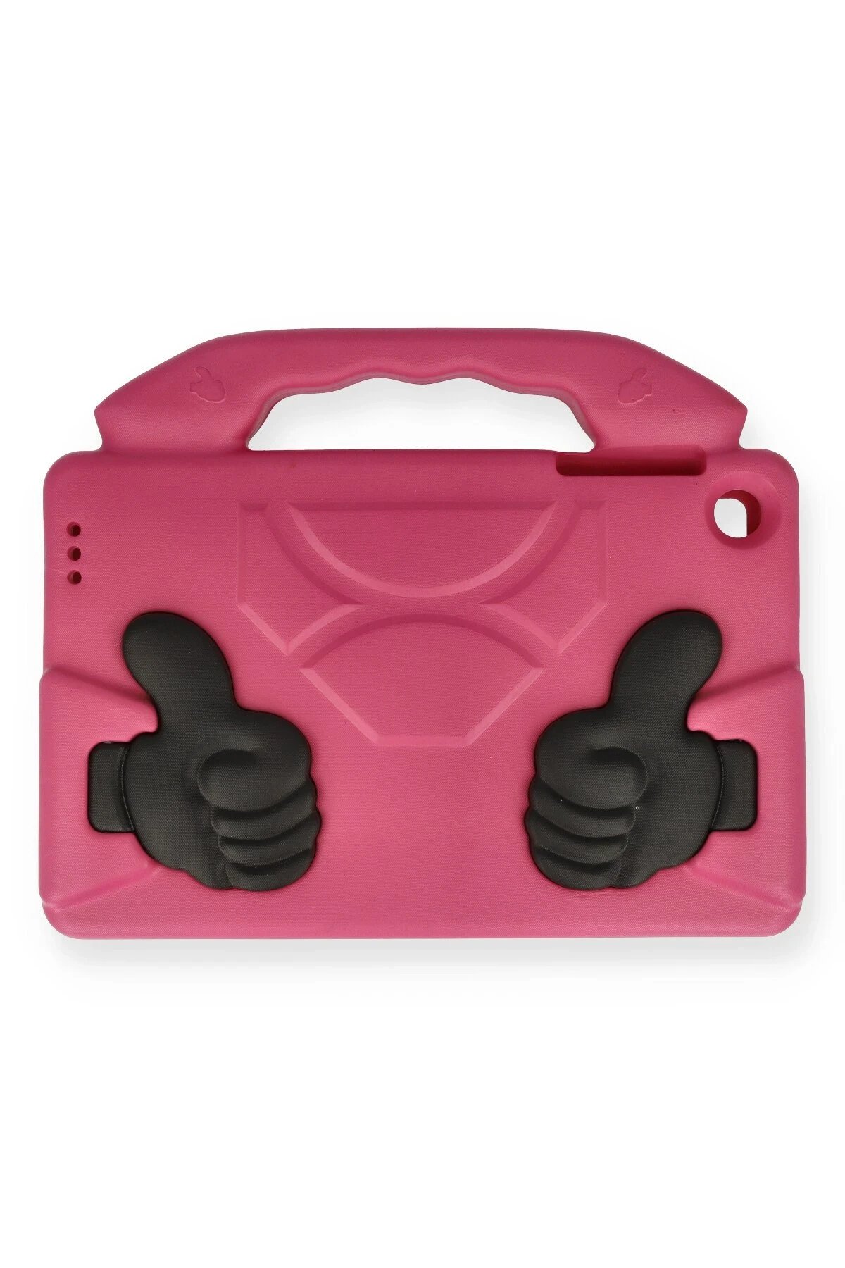 iPad 4 9.7 Kılıf Like Stantlı Tablet Silikon - Pembe-(5796)