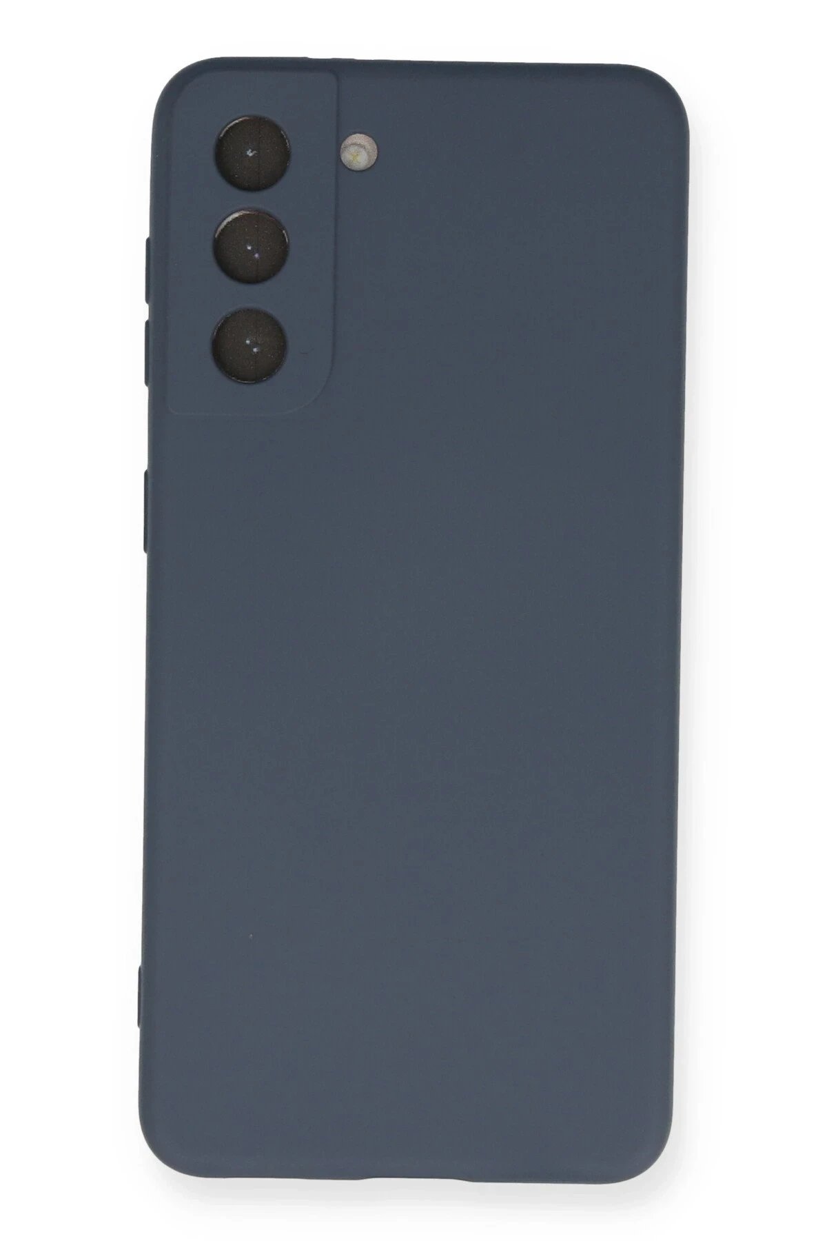 Samsung Galaxy S21 Kılıf Nano içi Kadife Silikon - Gri-(5796)