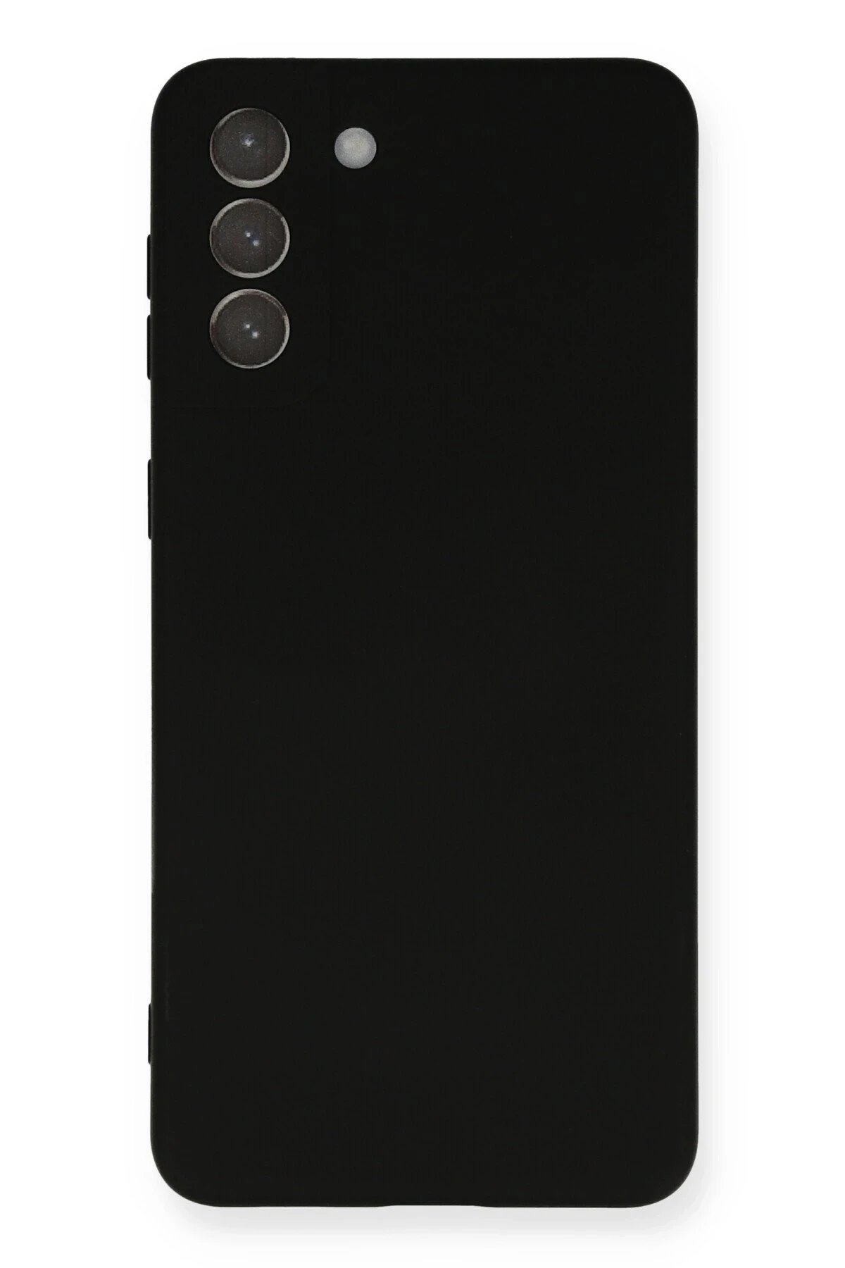 Samsung Galaxy S21 Plus Kılıf Nano içi Kadife Silikon - Siyah-(5796)