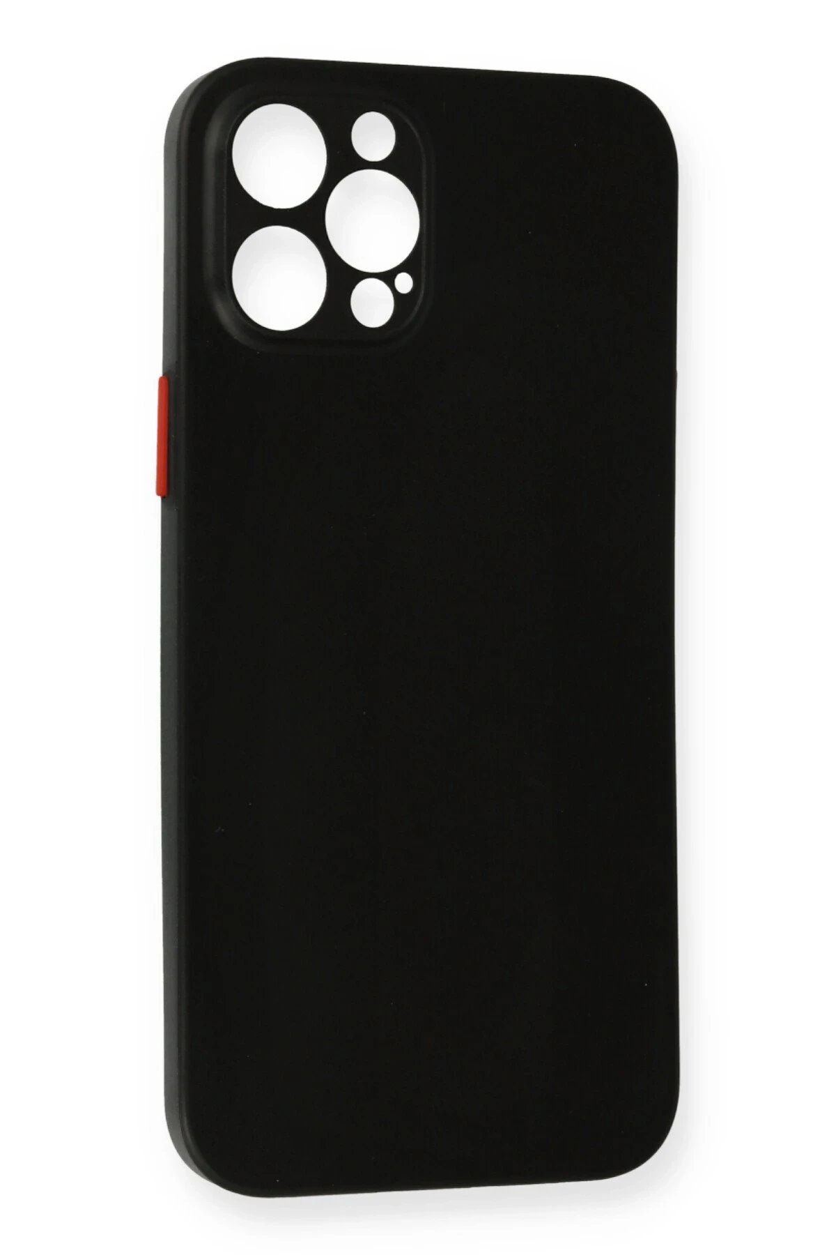 iPhone 12 Pro Kılıf PP Ultra İnce Kapak - Siyah-(5796)