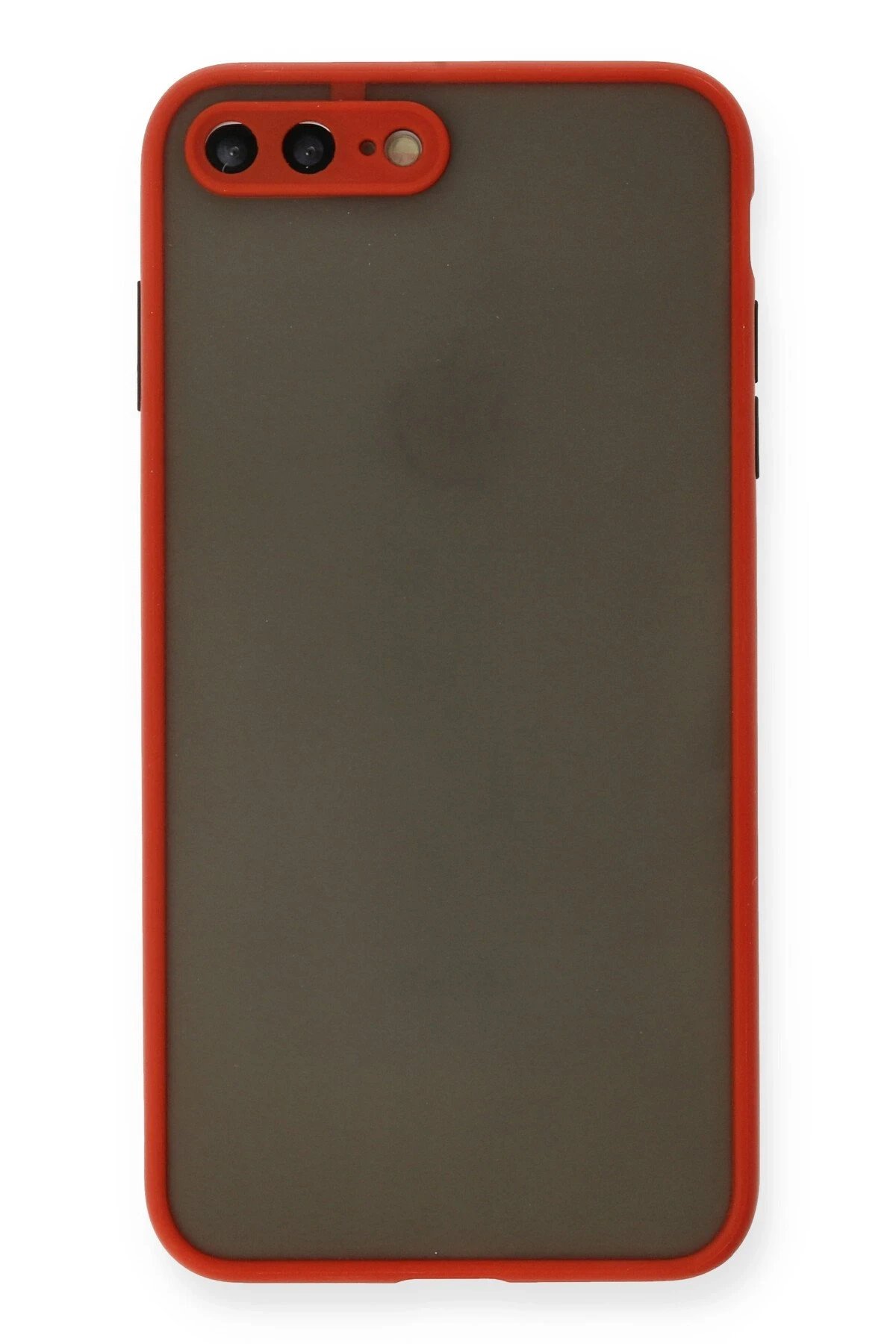 iPhone 7 Plus Kılıf Montreal Silikon Kapak - Kırmızı-(5796)