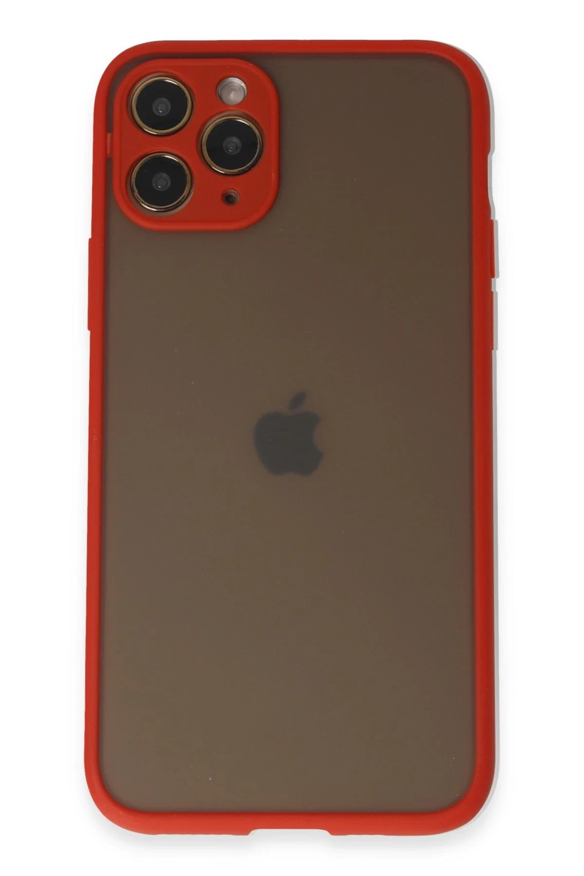 iPhone 11 Pro Kılıf Montreal Silikon Kapak - Kırmızı-(5796)