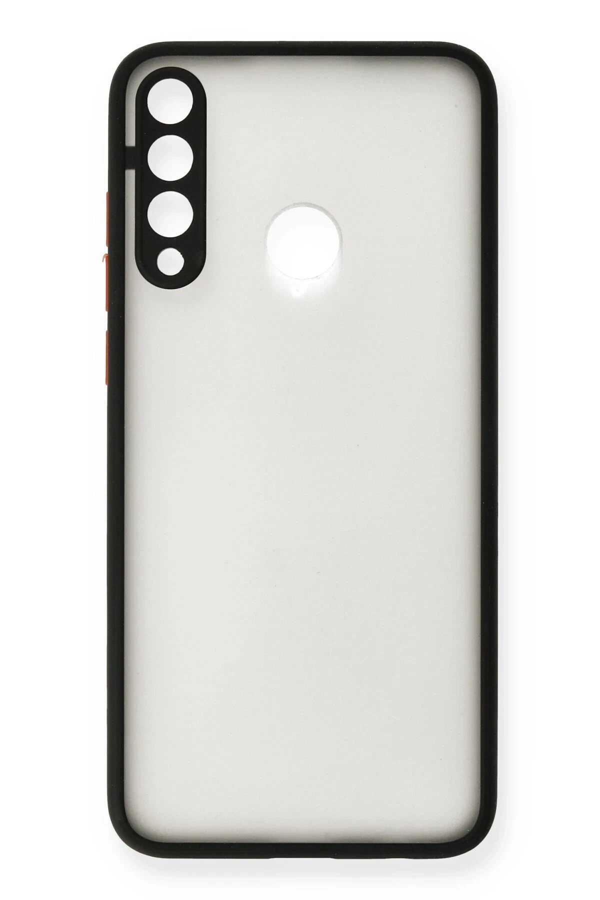Huawei Y6P Kılıf Montreal Silikon Kapak - Siyah-(5796)