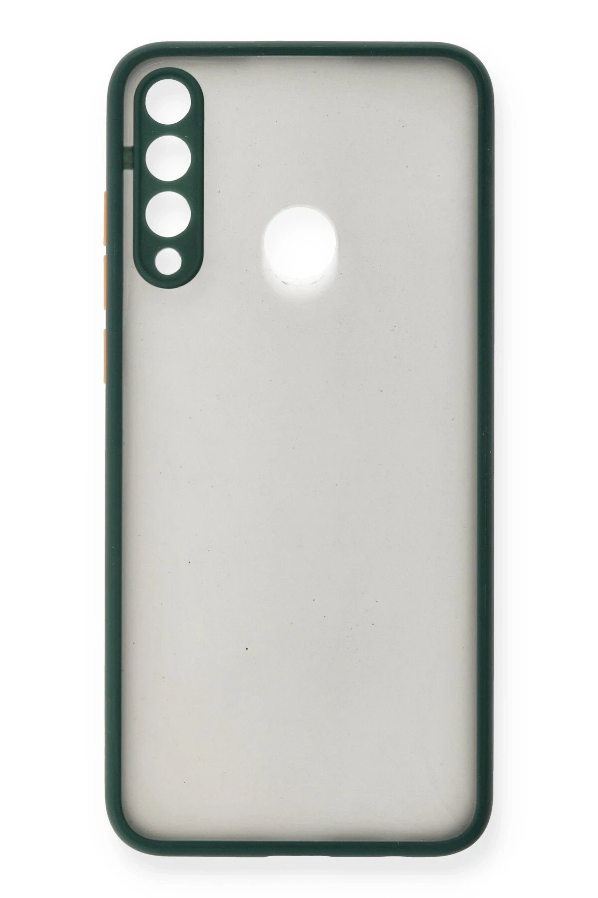 Huawei Y6P Kılıf Montreal Silikon Kapak - Yeşil-(5796)