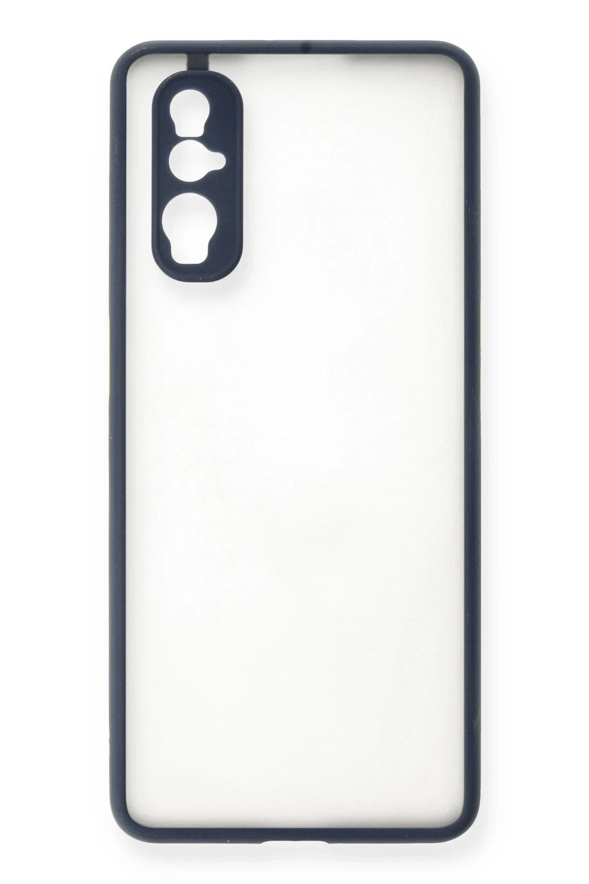 Oppo Find X2 Kılıf Montreal Silikon Kapak - Lacivert-(5796)