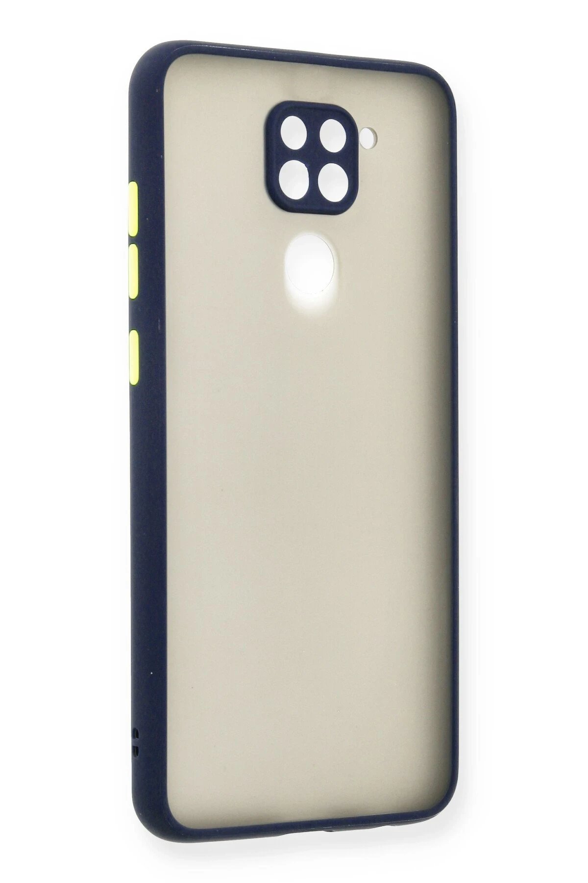 Xiaomi Redmi Note 9 Kılıf Montreal Silikon Kapak - Lacivert-(5796)