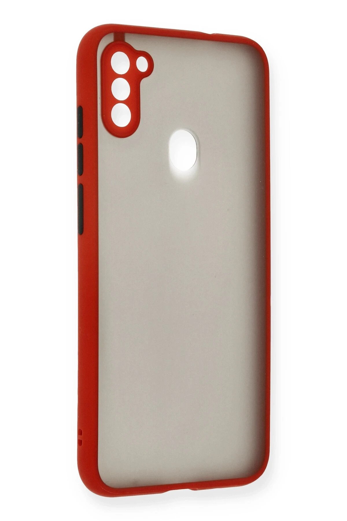 Samsung Galaxy A11 Kılıf Montreal Silikon Kapak - Kırmızı-(5796)