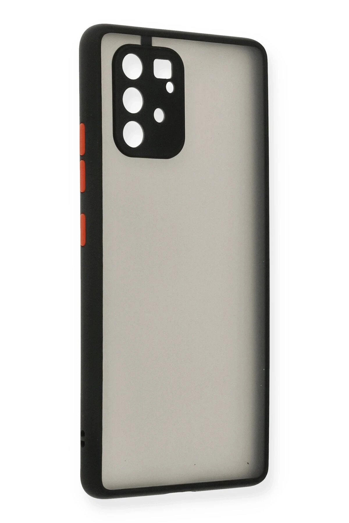 Samsung Galaxy A91 / S10 Lite Kılıf Montreal Silikon Kapak - Siyah-(5796)