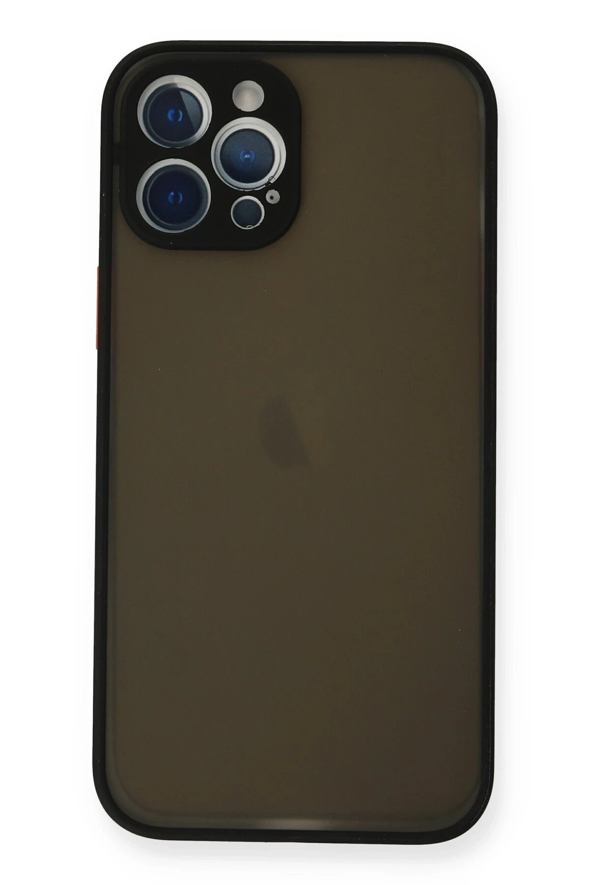 iPhone 12 Pro Kılıf Montreal Silikon Kapak - Siyah-(5796)