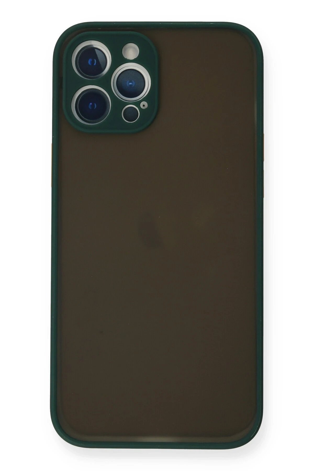 iPhone 12 Pro Kılıf Montreal Silikon Kapak - Yeşil-(5796)