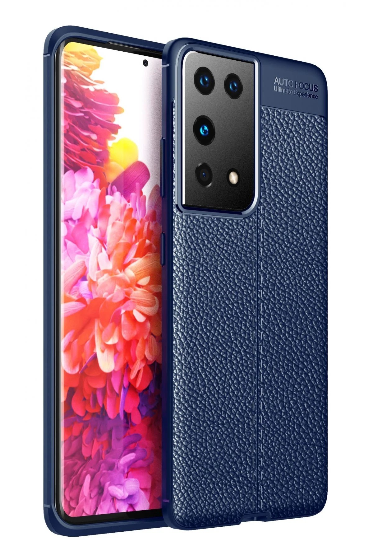 Samsung Galaxy S21 Ultra Kılıf Auto Focus Kapak - Lacivert-(5796)