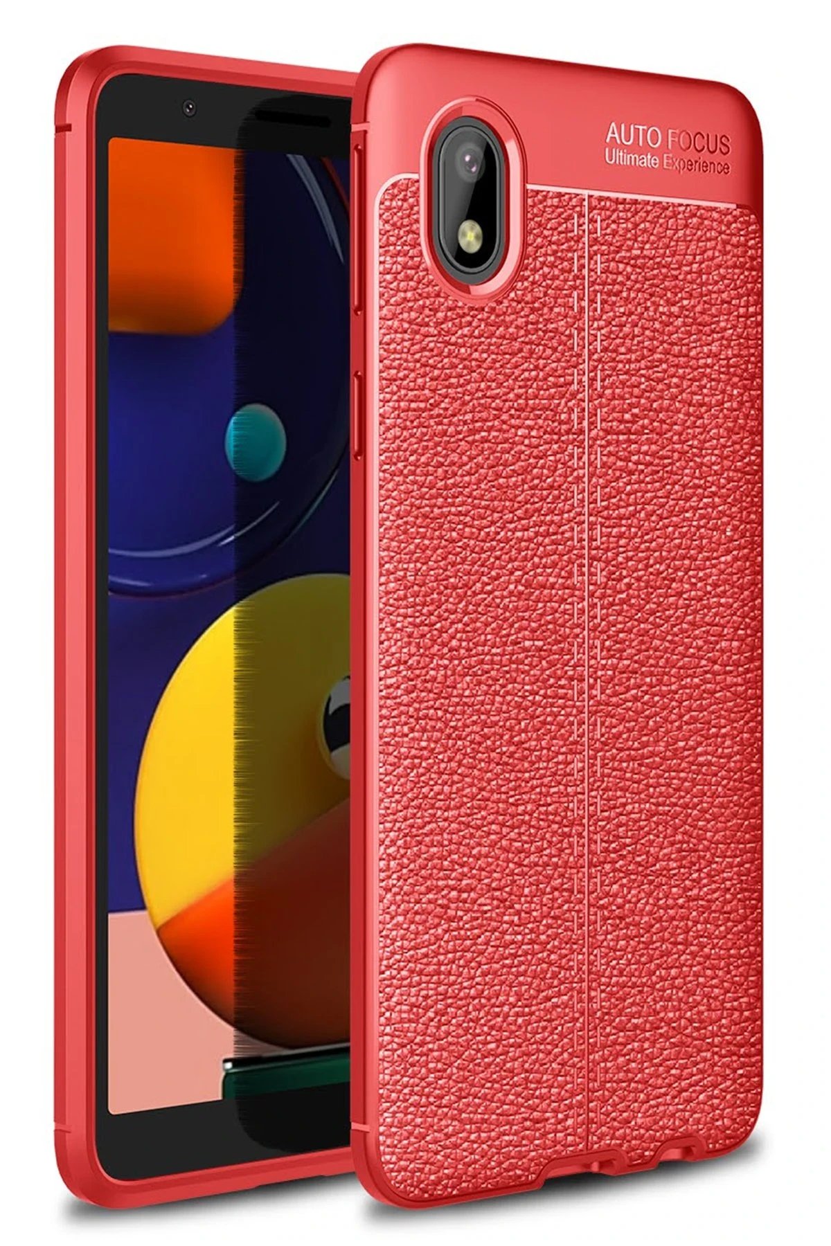 Samsung Galaxy A01 Core Kılıf Auto Focus Kapak - Kırmızı-(5796)