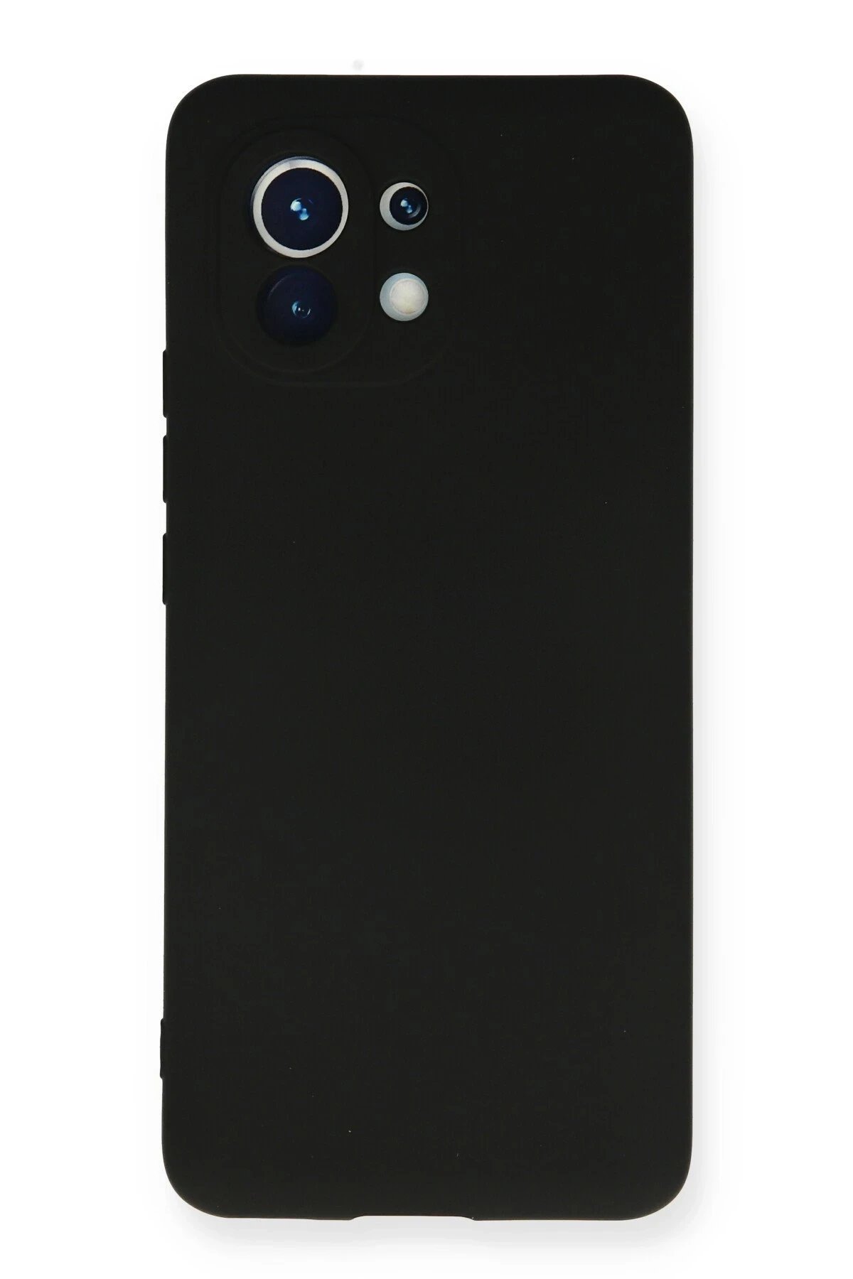 Xiaomi Mi 11 Kılıf Nano içi Kadife Silikon - Siyah-(5796)