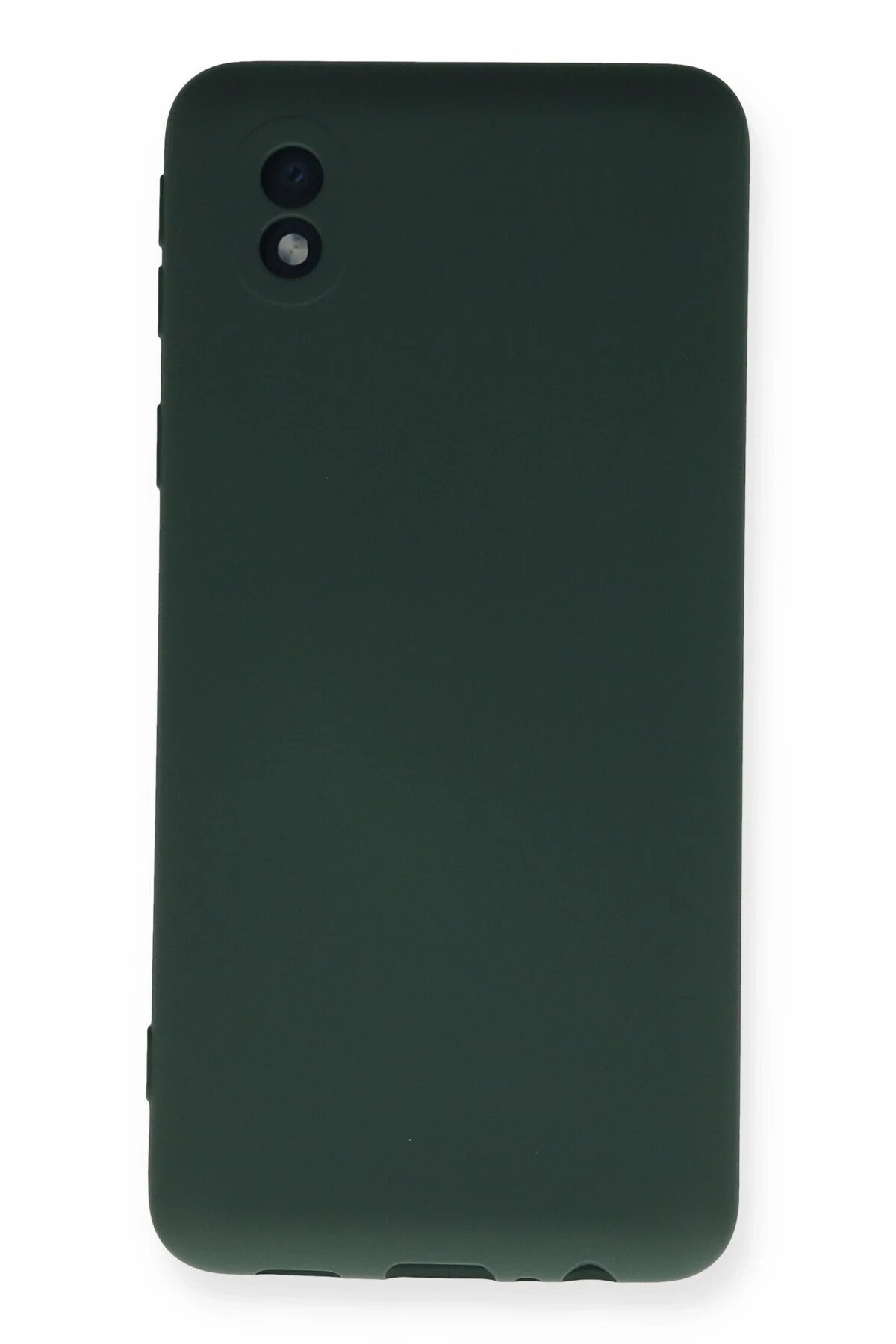 Samsung Galaxy A01 Core Kılıf Nano içi Kadife Silikon - Koyu Yeşil-(5796)