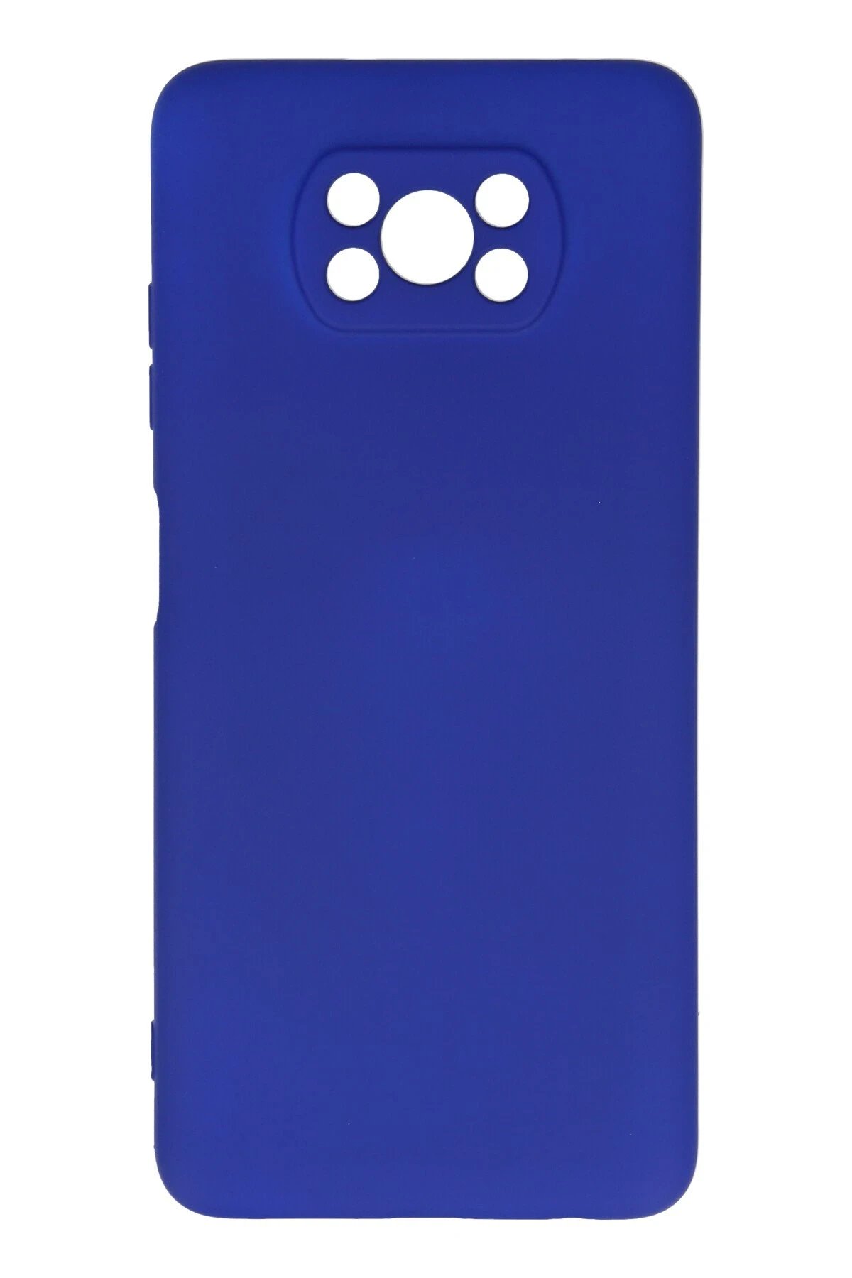 Xiaomi Pocophone X3 Kılıf Nano içi Kadife Silikon - Lacivert-(5796)